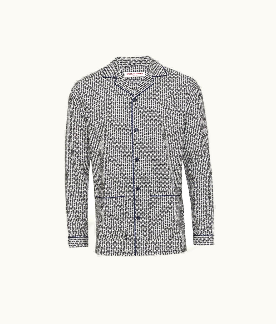 Orlebar Brown Orlebar Brown Chai Perez Print Capri Collar Resort-Style Shirt Chai