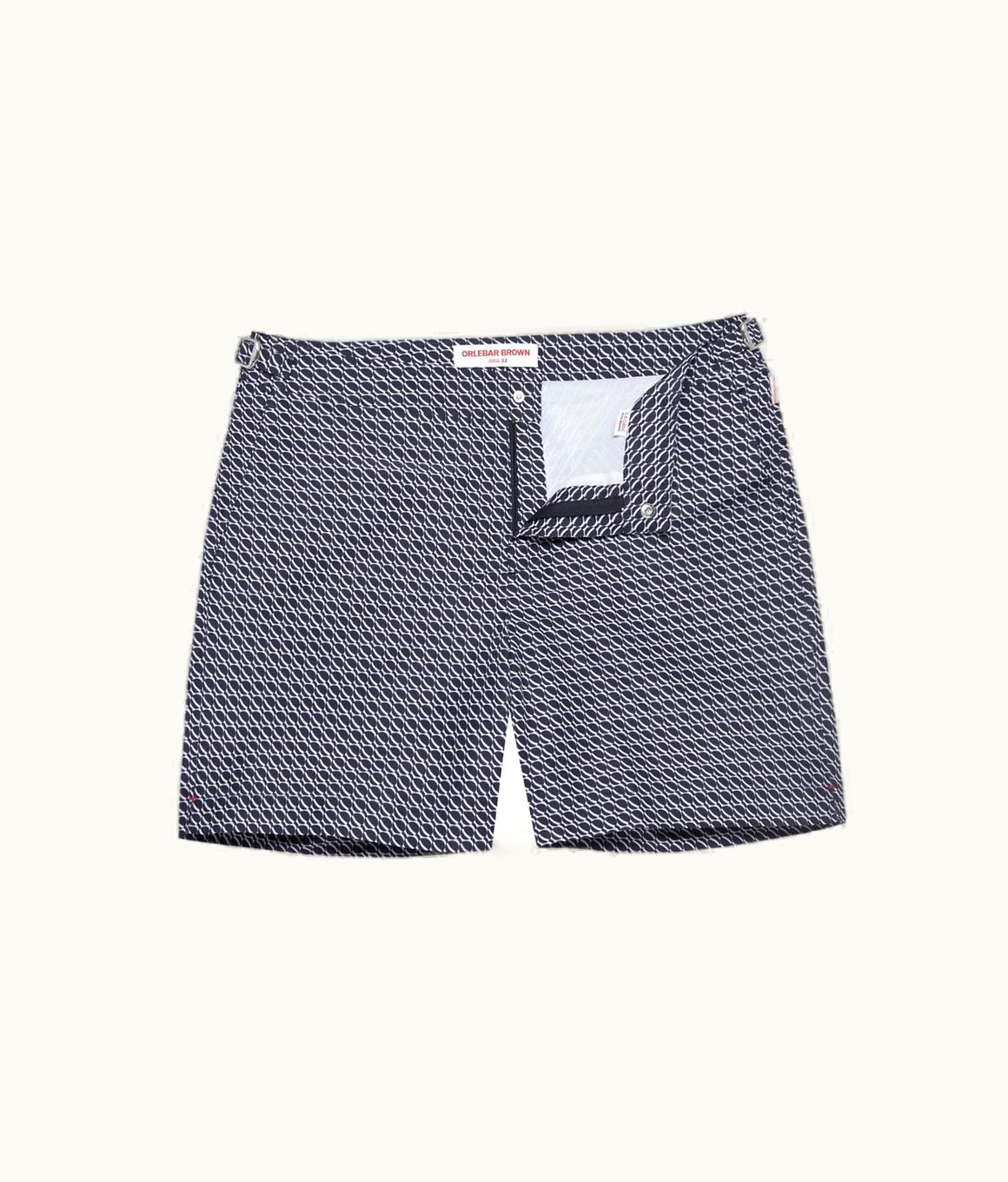 Orlebar Brown Orlebar Brown Midnight Navy Orbit Mid-Length Swim Shorts Midnight Navy