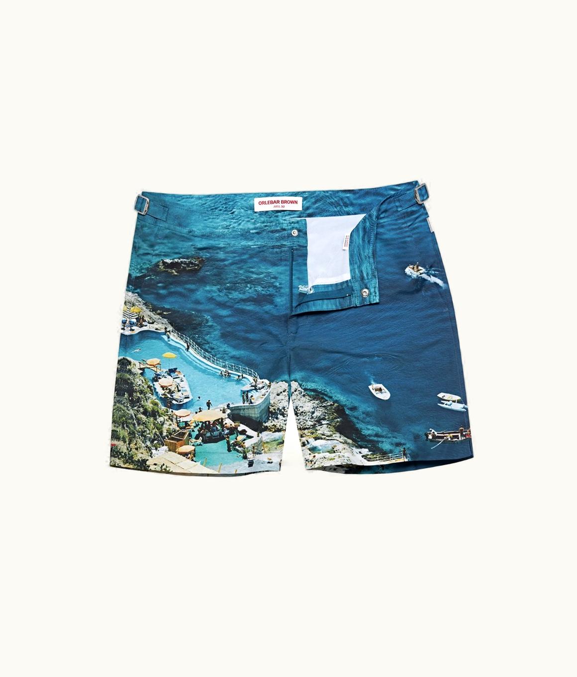 Orlebar Brown Orlebar Brown Seaside Swimming Photographic Print Mid-Length Swim Shorts Seaside Swimming