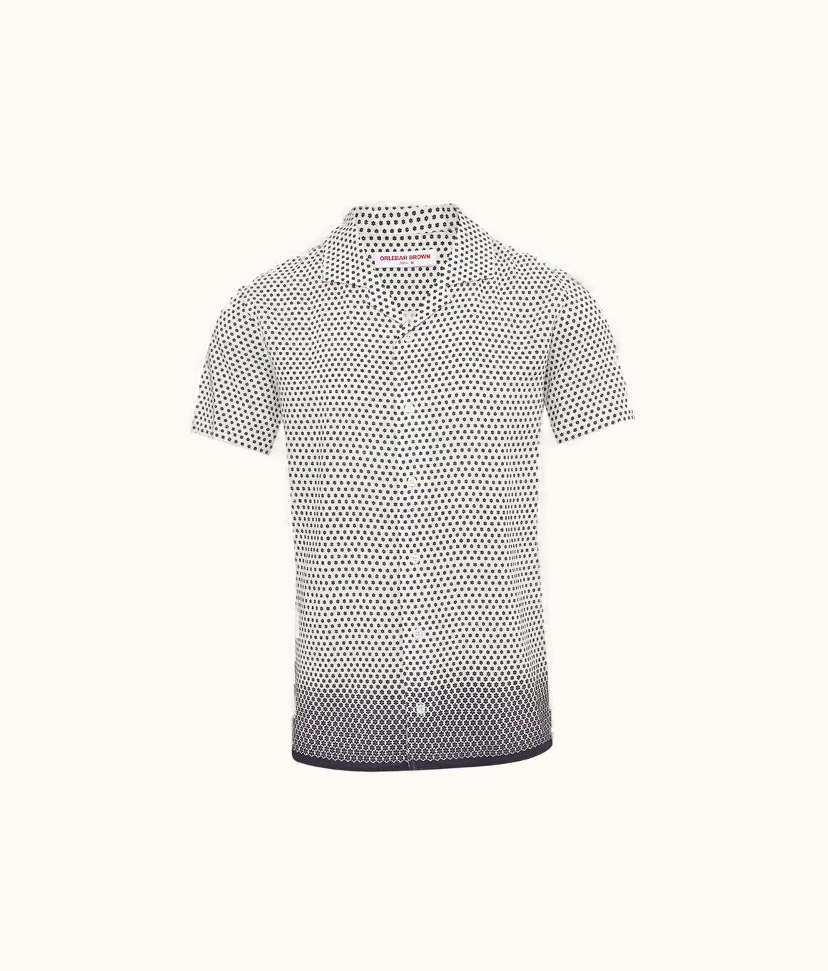 Orlebar Brown Orlebar Brown White / Night Iris Floret Capri Collar Shirt White/Night Iris