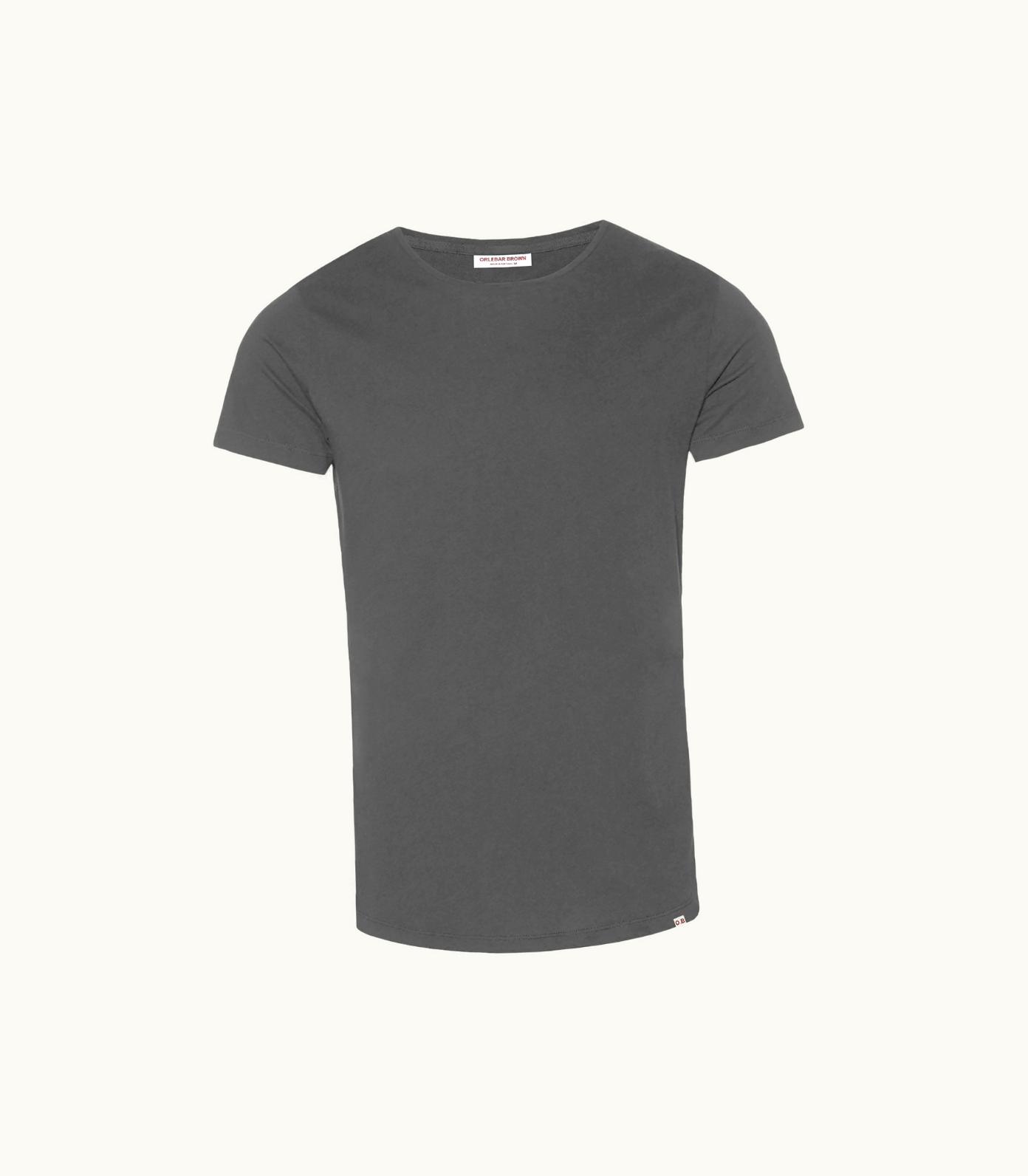 Orlebar Brown Orlebar Brown Ob-T Tailored Fit Crew Neck Cotton T-Shirt In Storm Grey Storm Grey