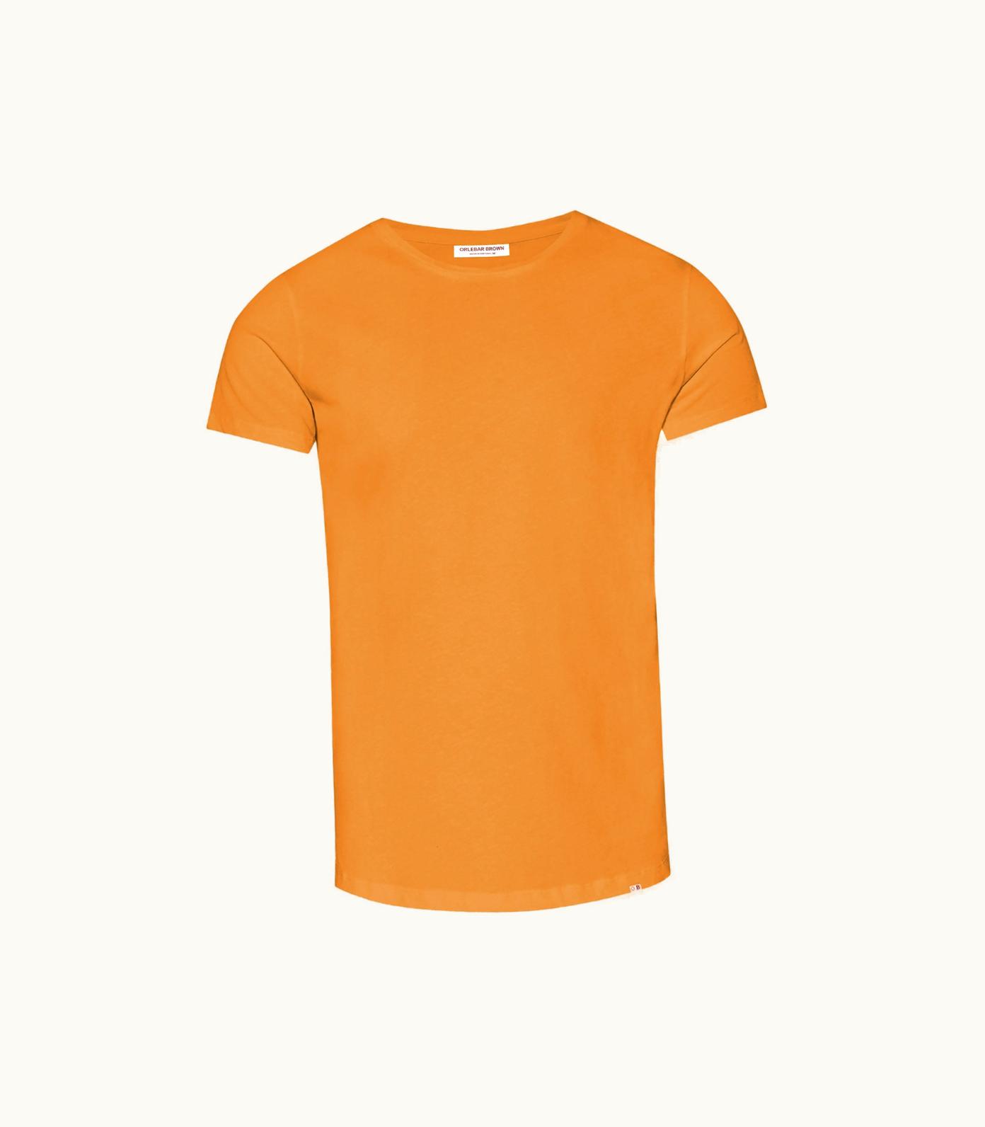 Orlebar Brown Orlebar Brown Ob-T Tailored Fit Crew Neck Cotton T-Shirt In Ember Ember