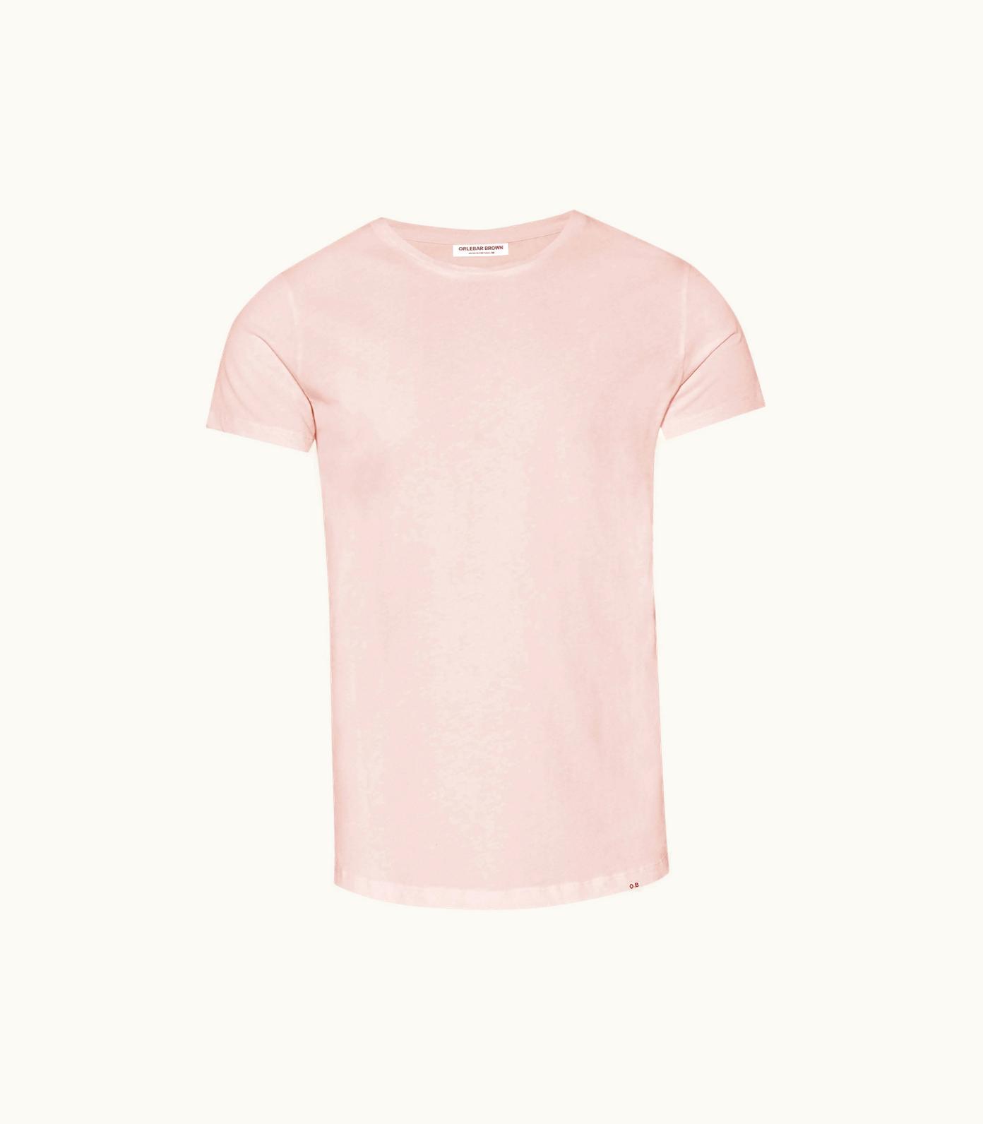 Orlebar Brown Orlebar Brown Ob-T Tailored Fit Crew Neck Cotton T-Shirt In Pink Sand Pink Sand