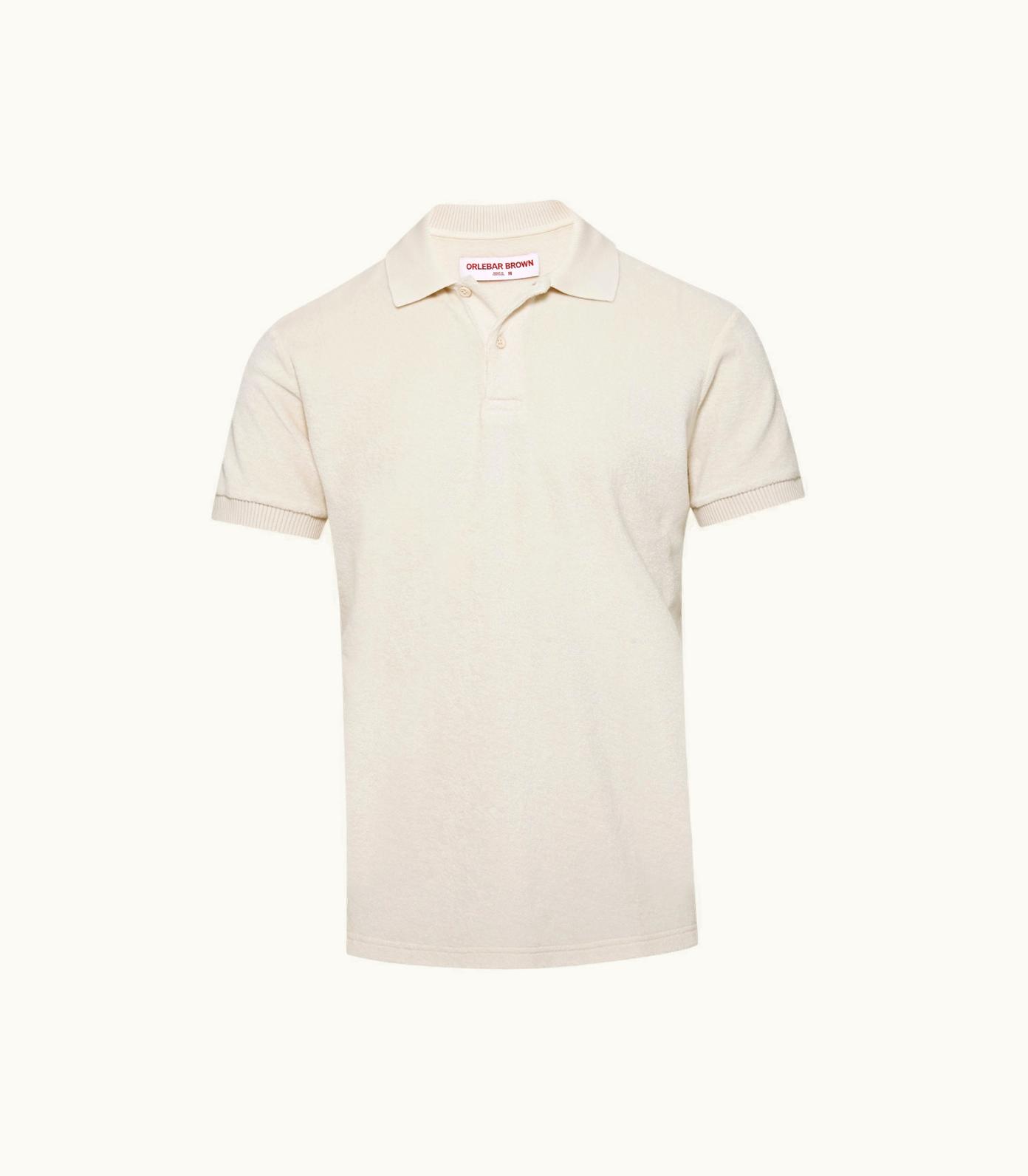 Orlebar Brown Orlebar Brown Matchstick Classic Fit Cotton Towelling Polo Shirt Matchstick