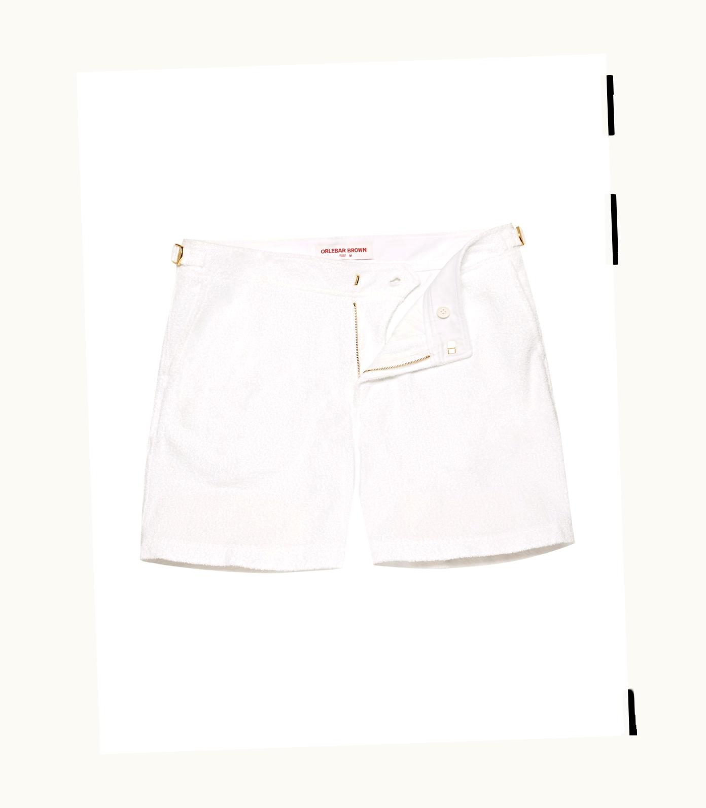 Orlebar Brown Orlebar Brown White Mid-Length Double-Faced Towelling Shorts