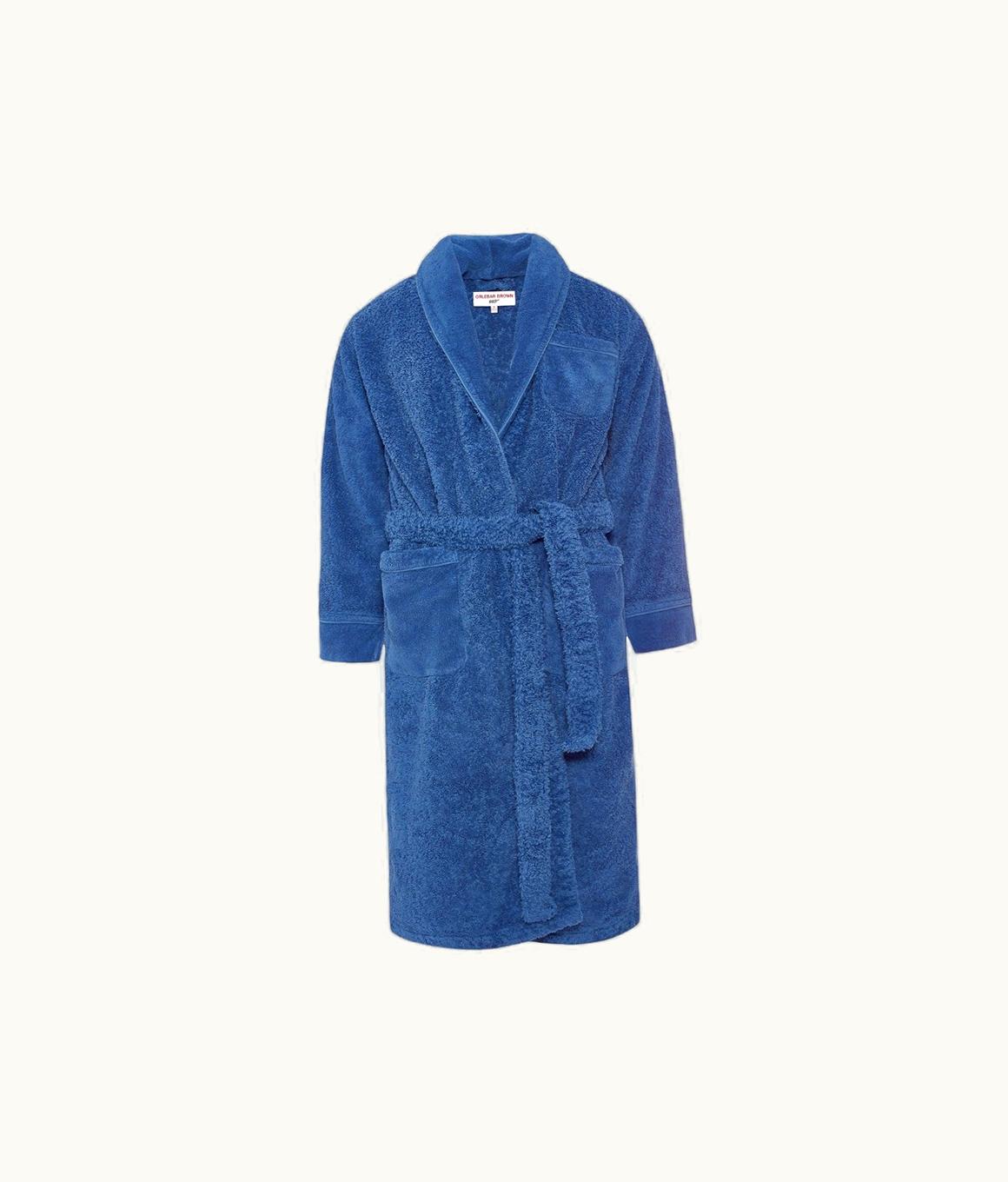 Orlebar Brown Orlebar Brown Mid Blue 007 Dr. No Towelling Bath Robe 270062