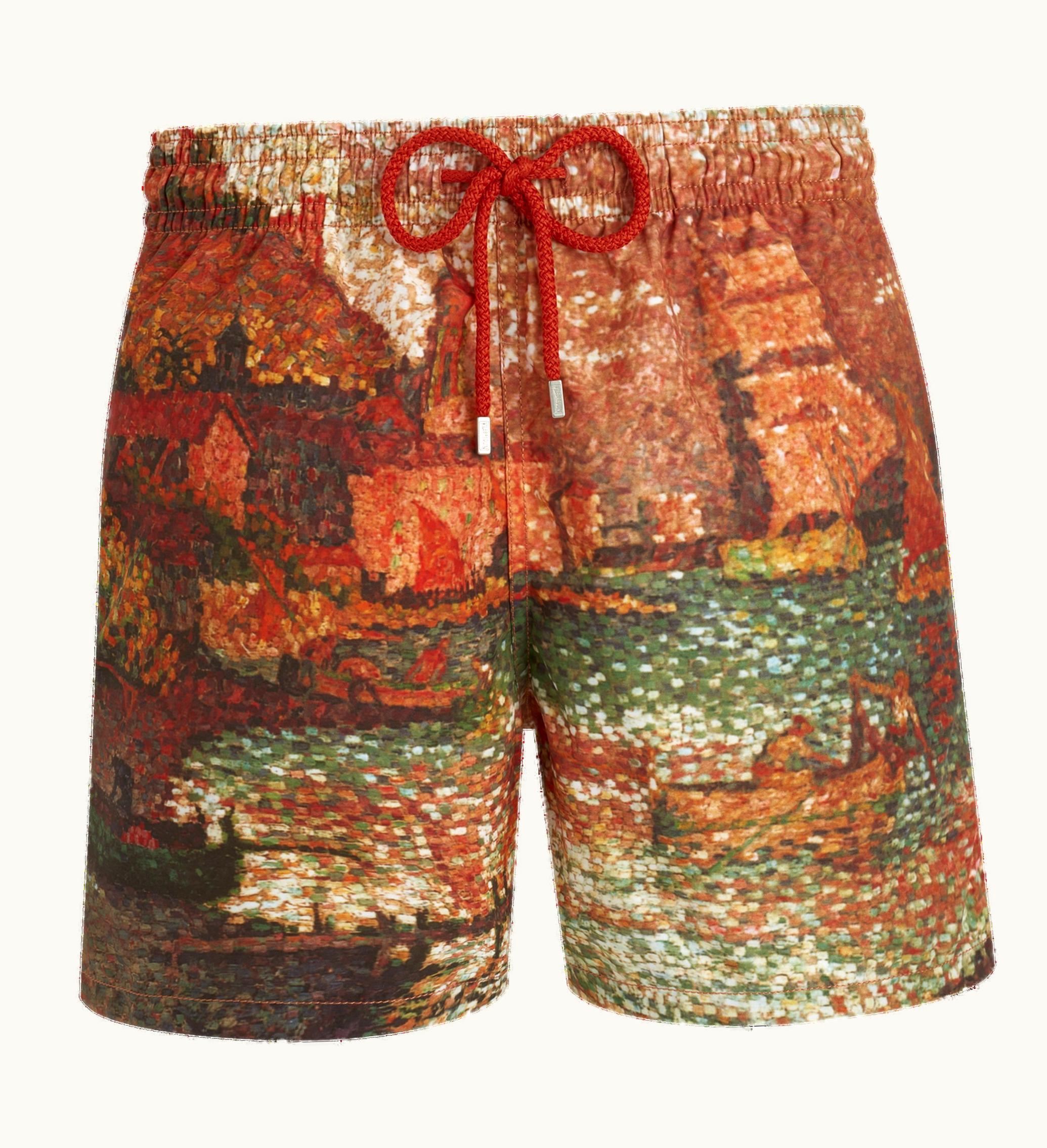Vilebrequin Men 360 Swim Shorts Sortie Du Port De St Tropez - Vilebrequin X Paul Signac