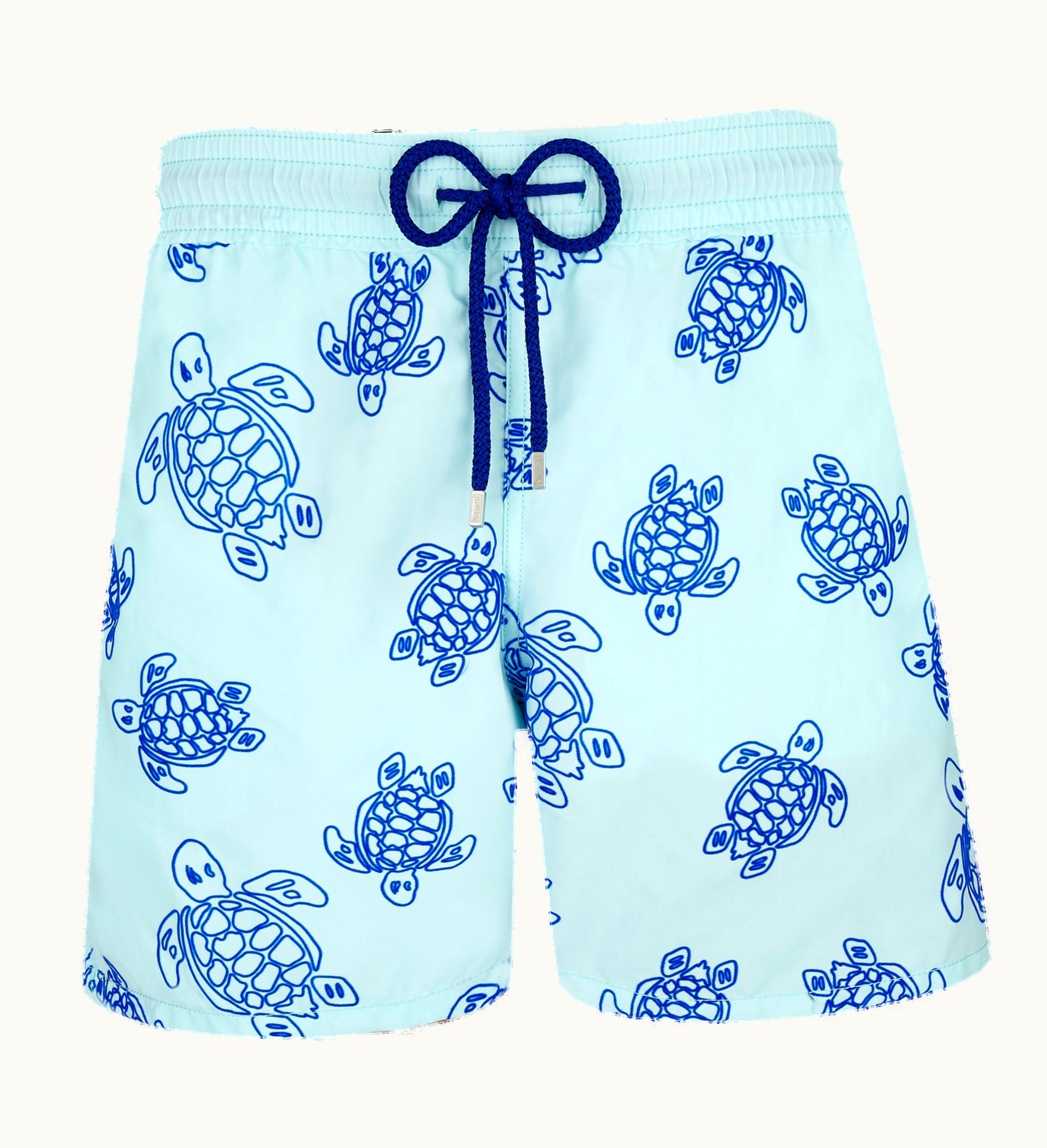 Vilebrequin Vilebrequin Men Swim Shorts Flocked Ronde Des Tortues