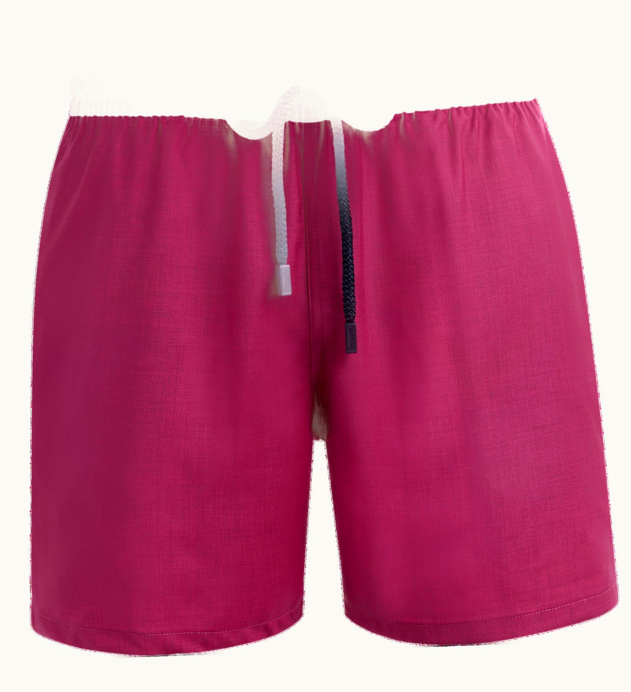 Vilebrequin Vilebrequin Men Wool Swim Shorts Super 120's Crimson Purple / Red