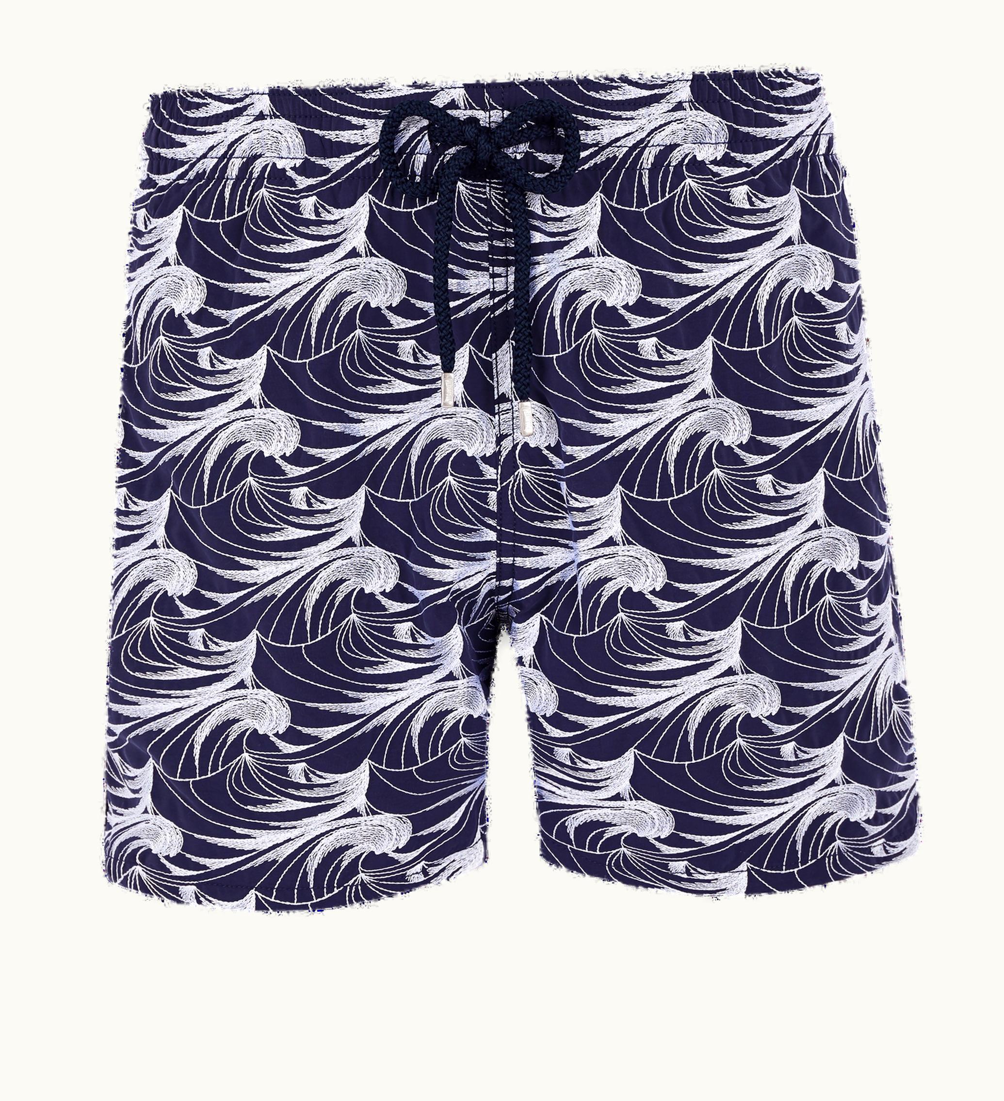 Vilebrequin Vilebrequin Men Swim Shorts Embroidered Waves - Limited Edition