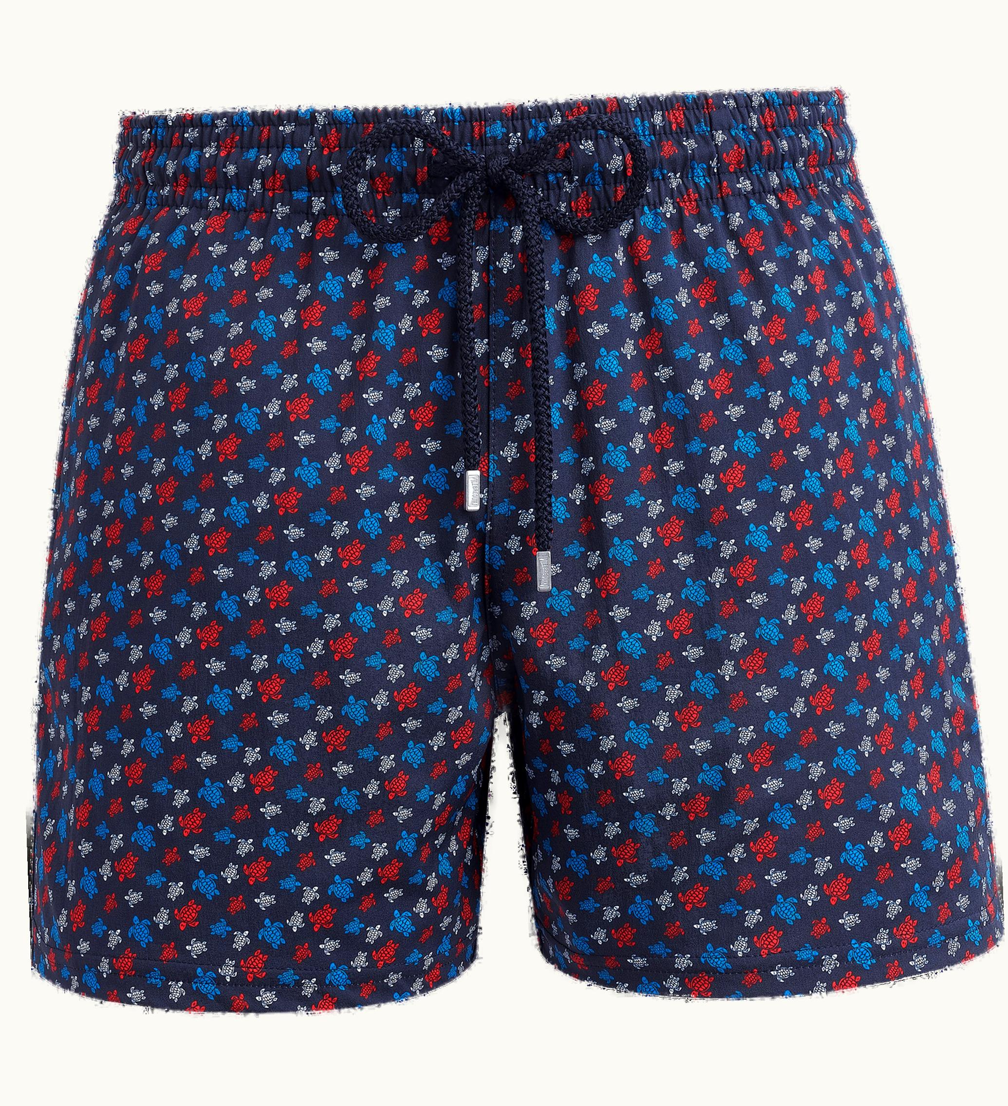 Vilebrequin Vilebrequin Men Stretch Swim Shorts Micro Ronde Des Tortues Rainbow