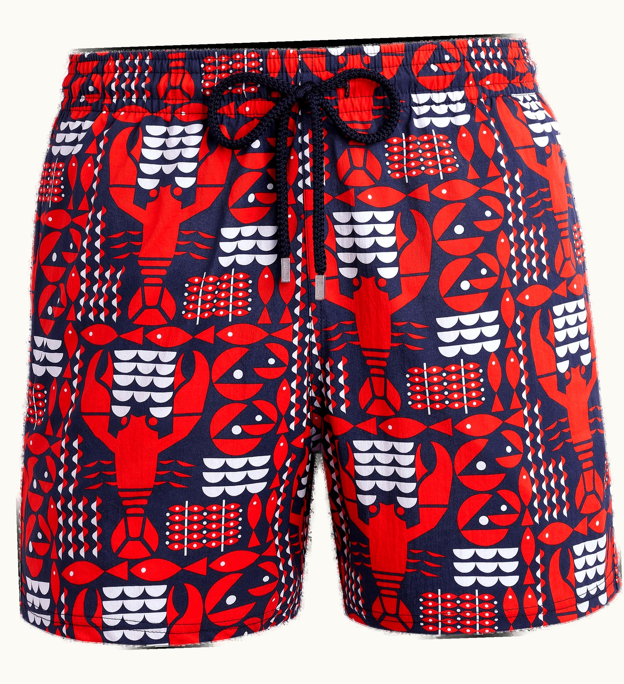 Vilebrequin Vilebrequin Men Stretch Swim Shorts Graphic Lobsters