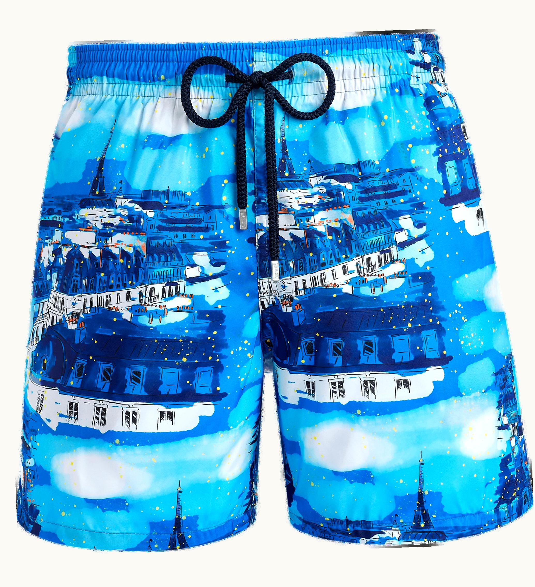 Vilebrequin Vilebrequin Men Ultra-Light And Packable Swim Shorts Paris Paris