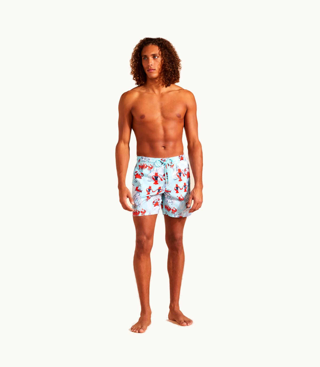 Vilebrequin Vilebrequin Men Ultra-Light And Packable Swim Shorts Crevettes En Fête
