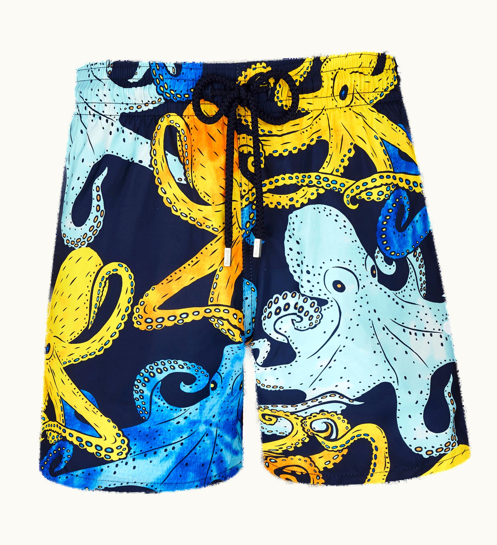 Vilebrequin Vilebrequin Men Swim Shorts Ultra-Light And Packable Poulpes Aquarelle