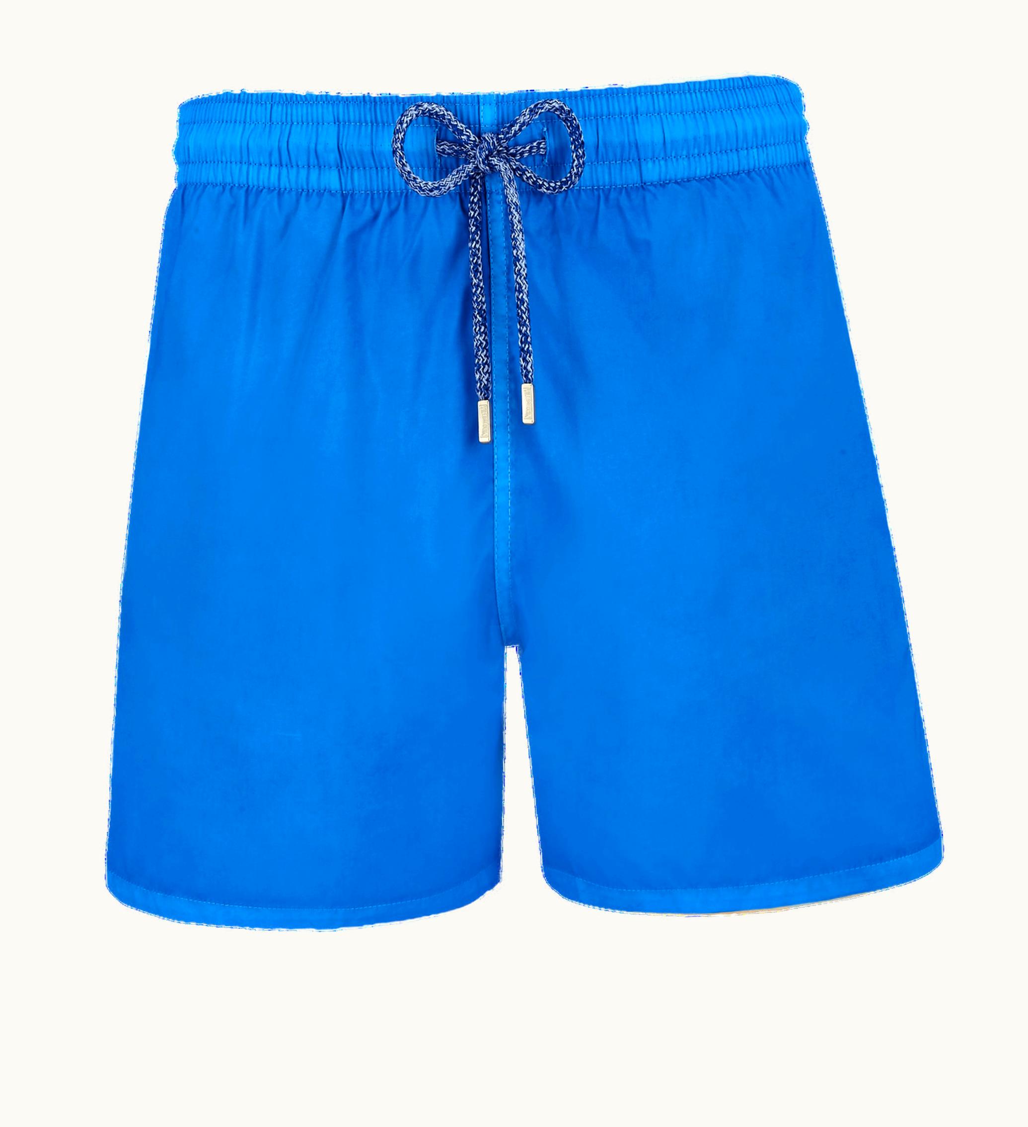 Vilebrequin Vilebrequin Men Swim Shorts Ultra-Light And Packable Solid Earthenware / Blue