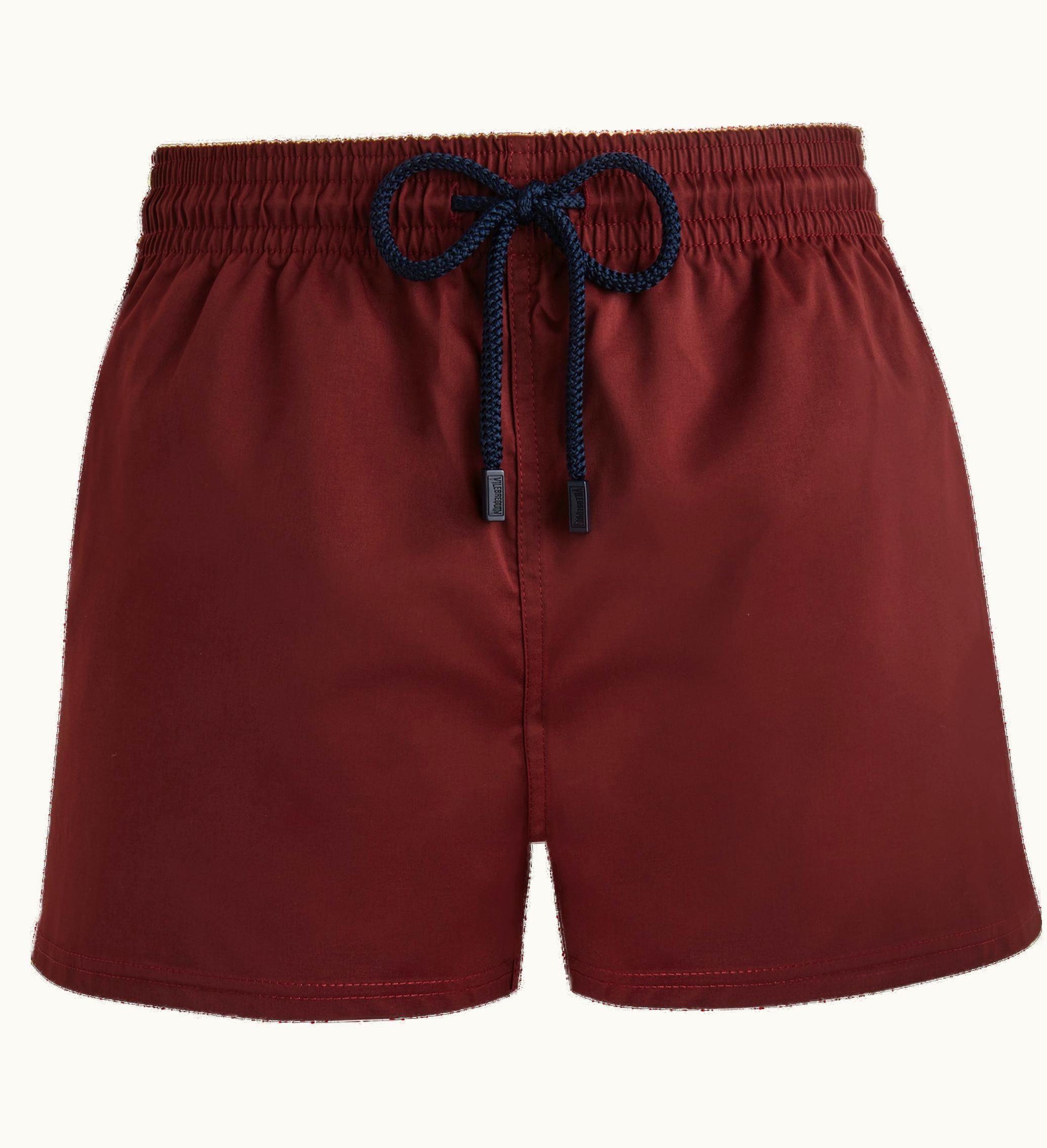 Vilebrequin Vilebrequin Men Swimwear Short And Fitted Stretch Solid Mahogany / Red