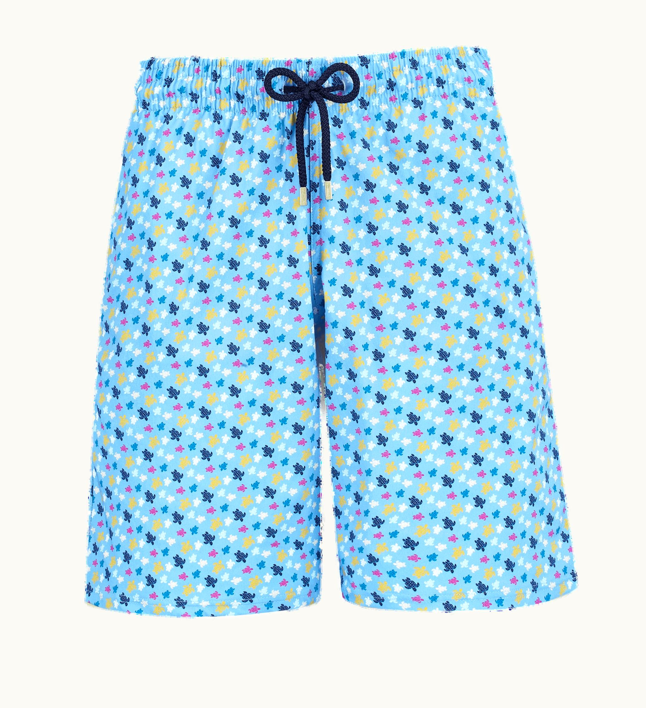 Vilebrequin Vilebrequin Men Long Swim Shorts Micro Ronde Des Tortues Rainbow