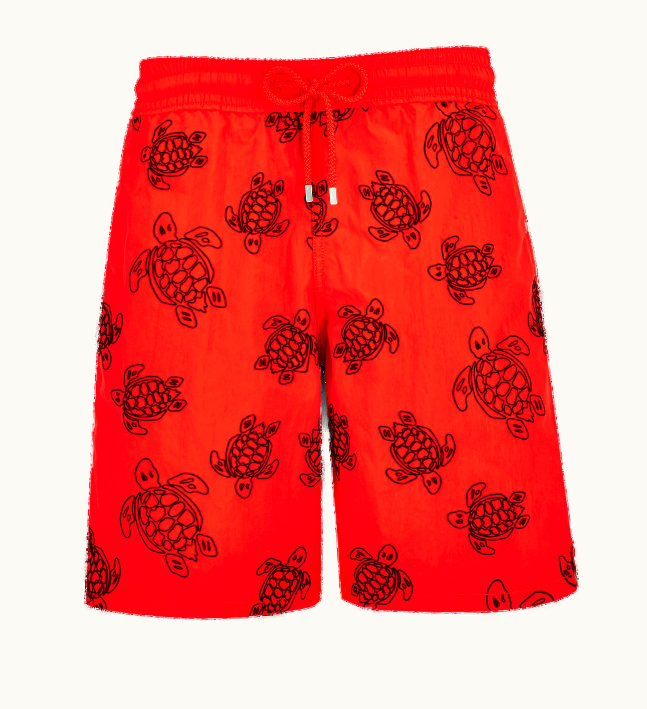Vilebrequin Vilebrequin Men Swim Shorts Ronde Des Tortues Flocked