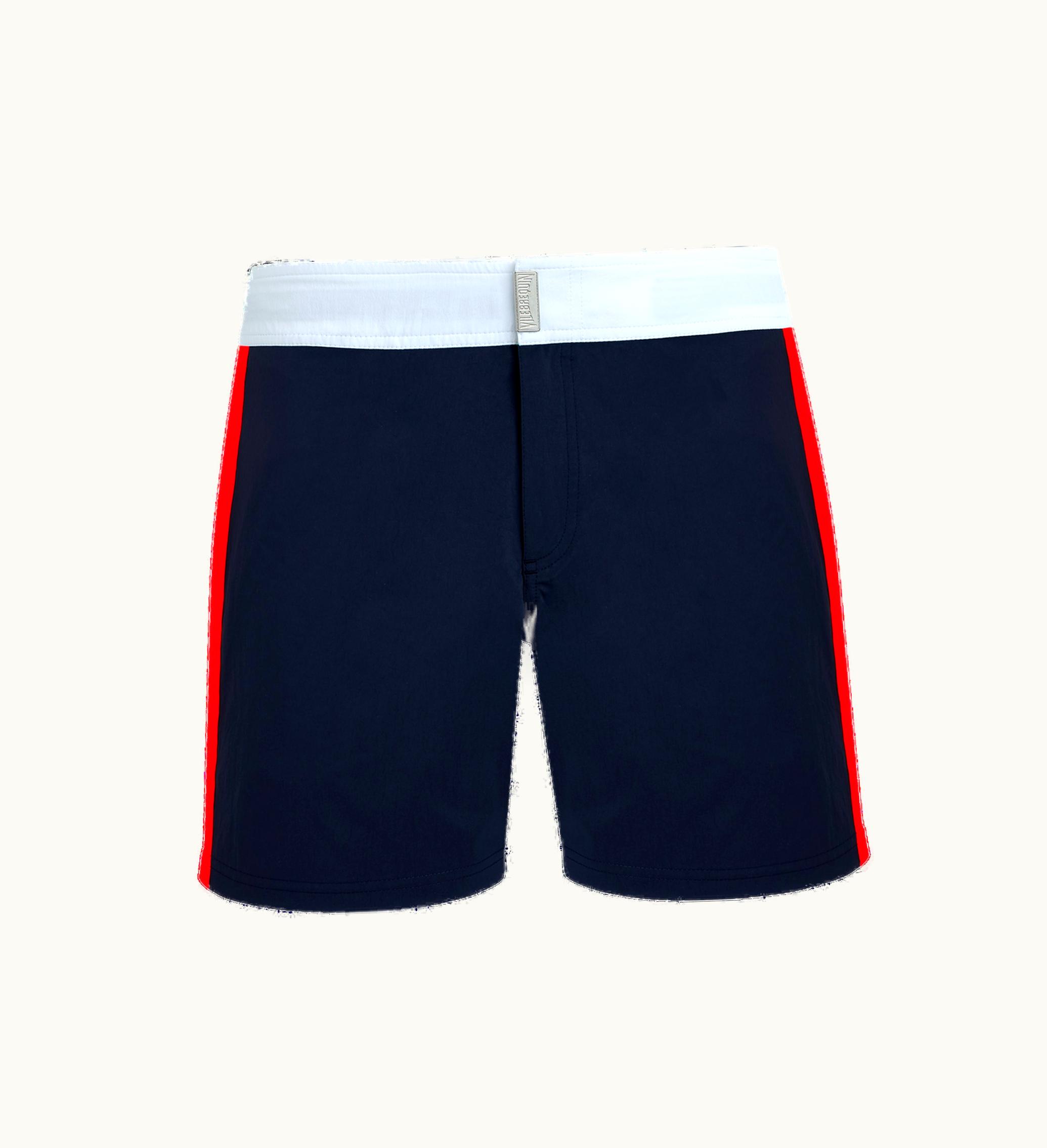 Vilebrequin Vilebrequin Men Stretch Swim Shorts Flat Belt Color Block