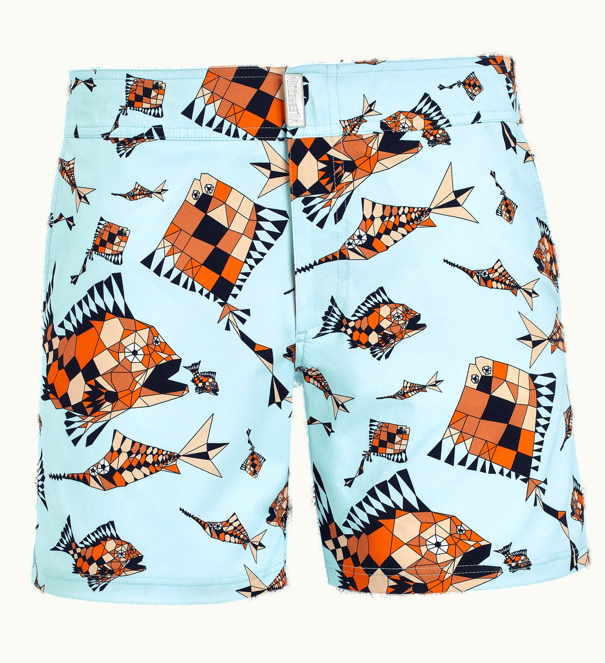 Vilebrequin Vilebrequin Men Flat Belt Stretch Swim Shorts Vatel