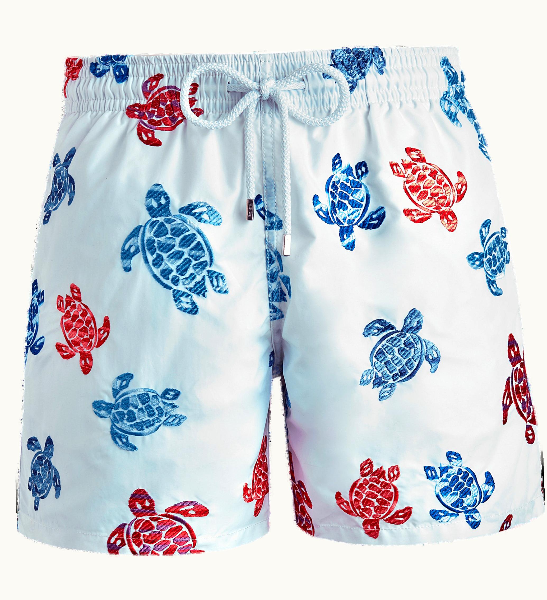 Vilebrequin Vilebrequin Men Swim Shorts Embroidered Tortue Multicolore - Limited Edition