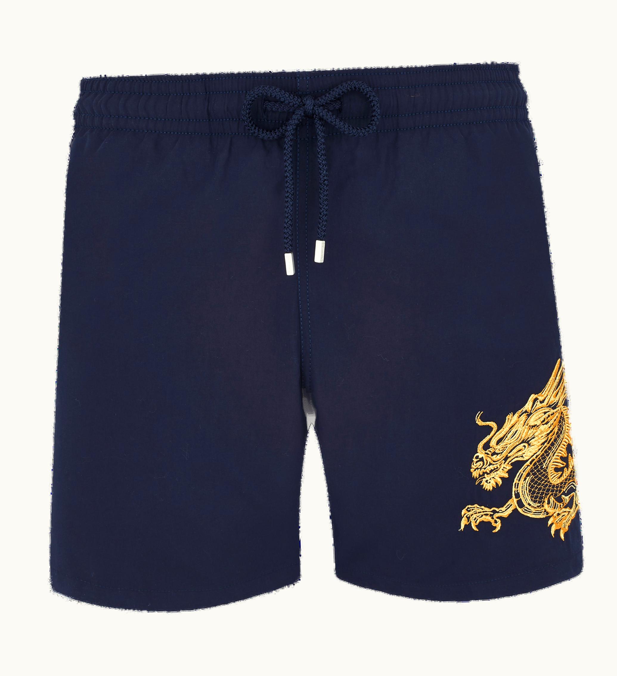 Vilebrequin Vilebrequin Men Placed Embroidery Swim Shorts The Year Of The Dragon