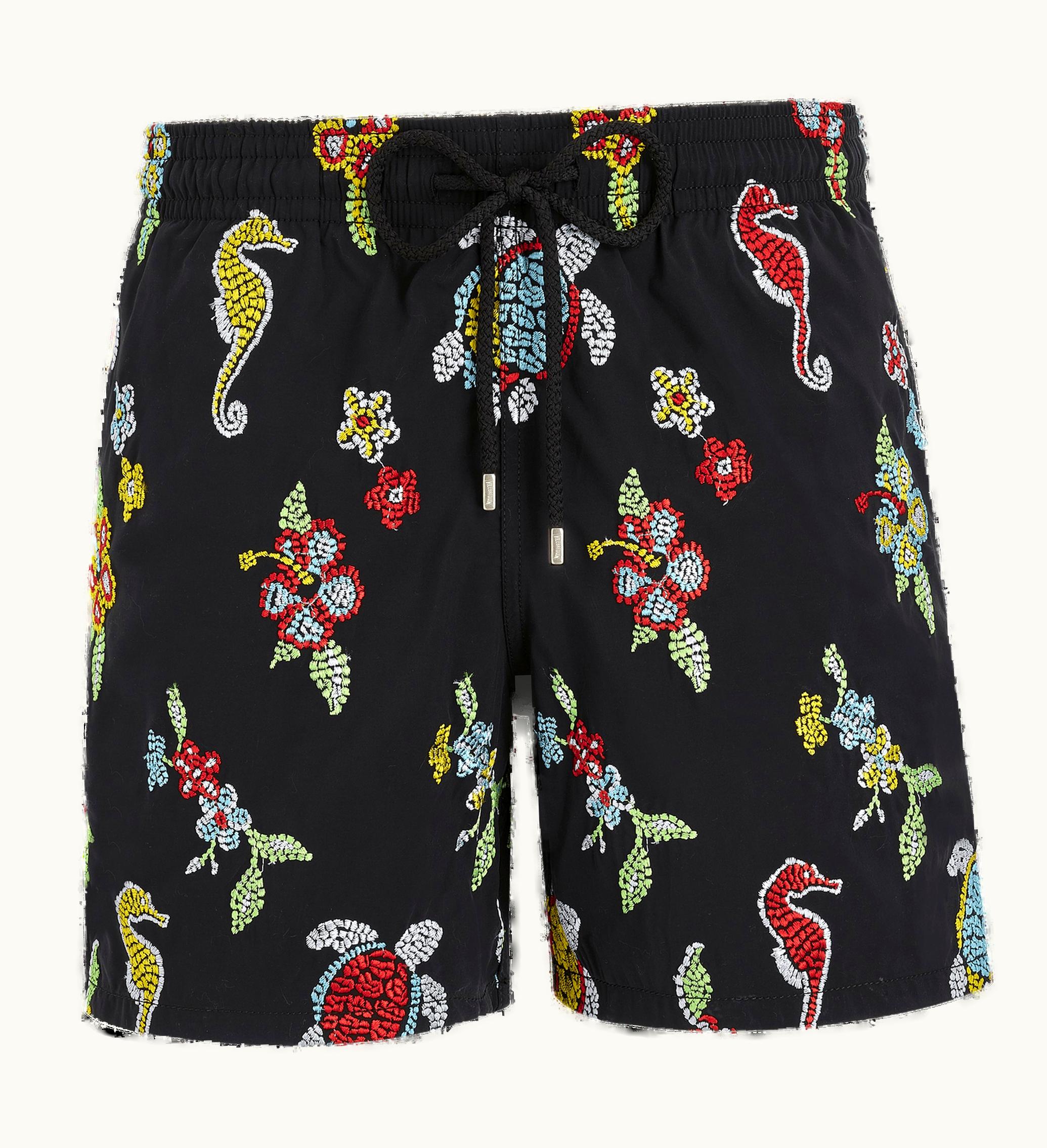 Vilebrequin Vilebrequin Men Swim Shorts Embroidered Mosaïque - Limited Edition