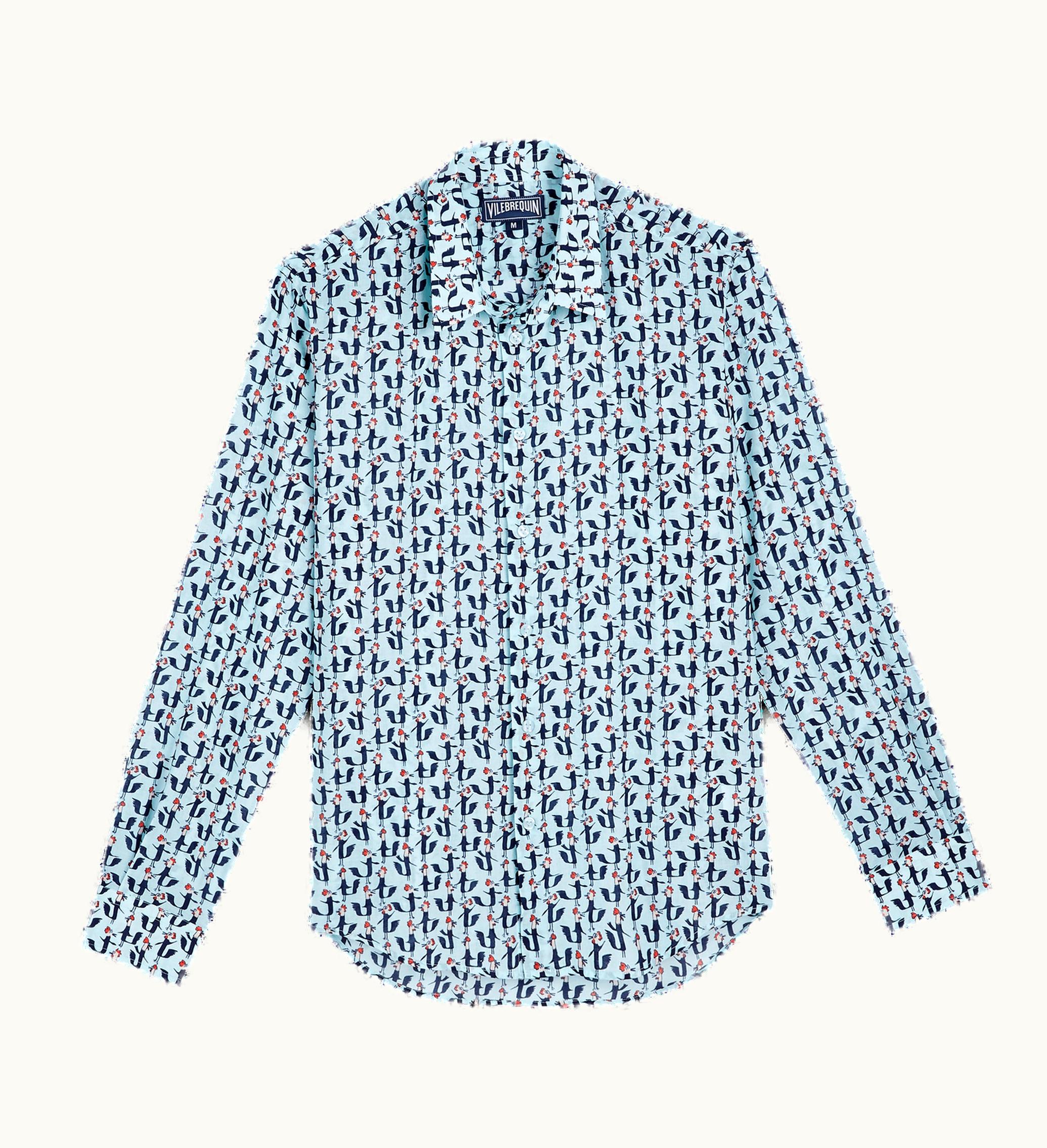 Vilebrequin Vilebrequin Unisex Cotton Voile Lightweight Shirt Cocorico !