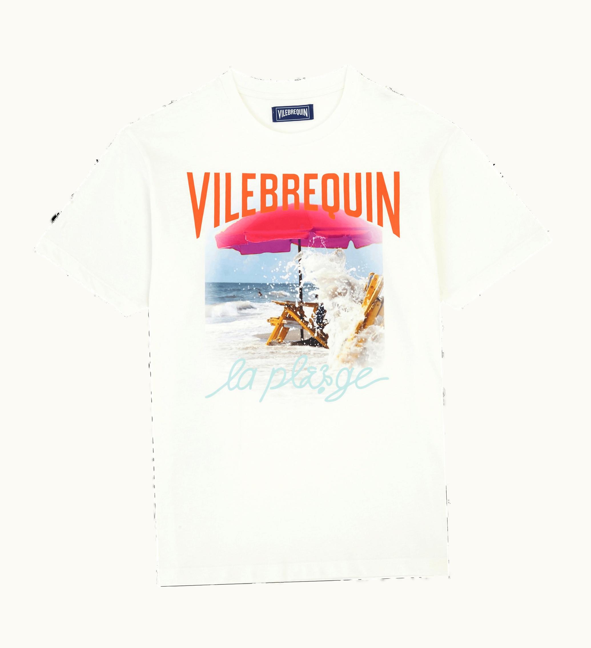Vilebrequin Vilebrequin Men Cotton T-Shirt Wave On Vbq Beach
