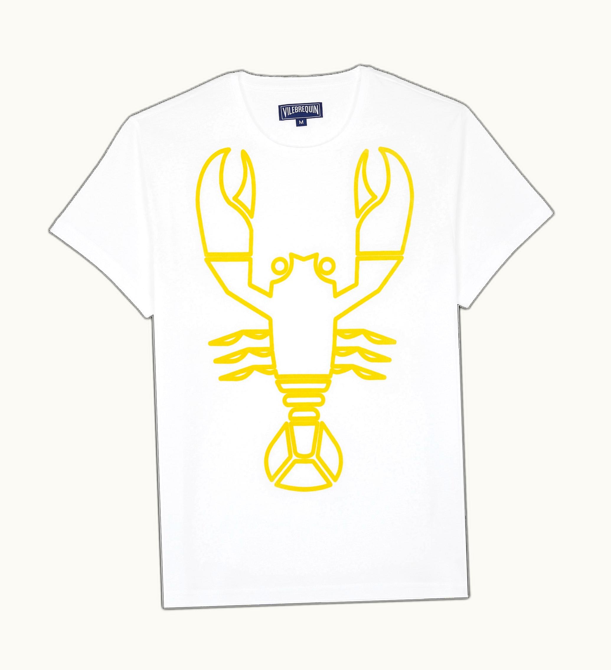 Vilebrequin Vilebrequin Men Organic Cotton T-Shirt Placed Flocked Lobster