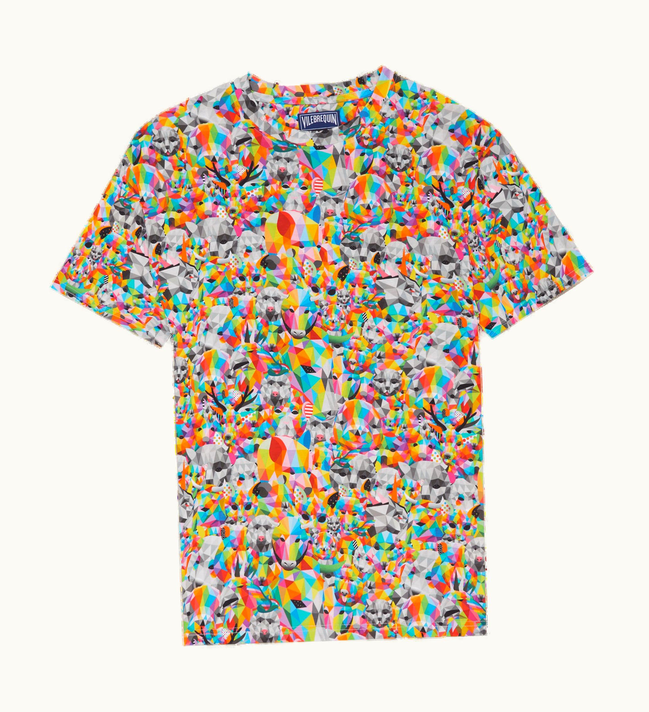 Vilebrequin Men Organic Cotton T-Shirt Animals - Vilebrequin X Okuda San Miguel