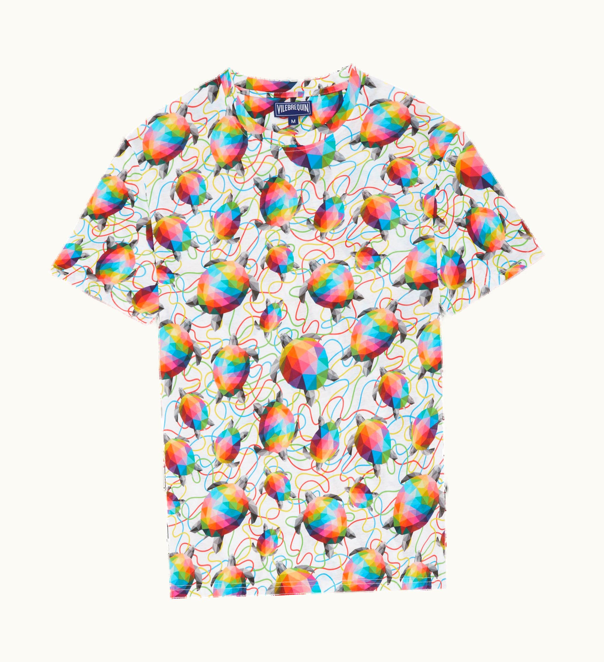 Vilebrequin Men Organic Cotton T-Shirt Tortugas - Vilebrequin X Okuda San Miguel