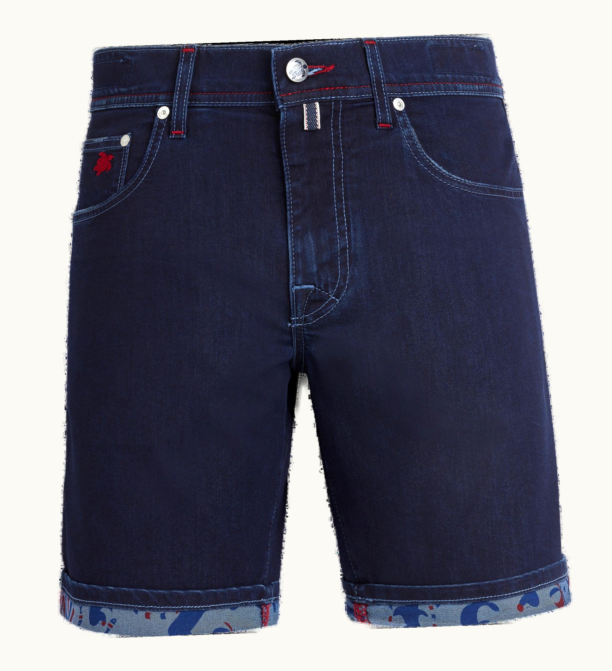 Vilebrequin Vilebrequin Men 5-Pockets Denim Bermuda Shorts Circus
