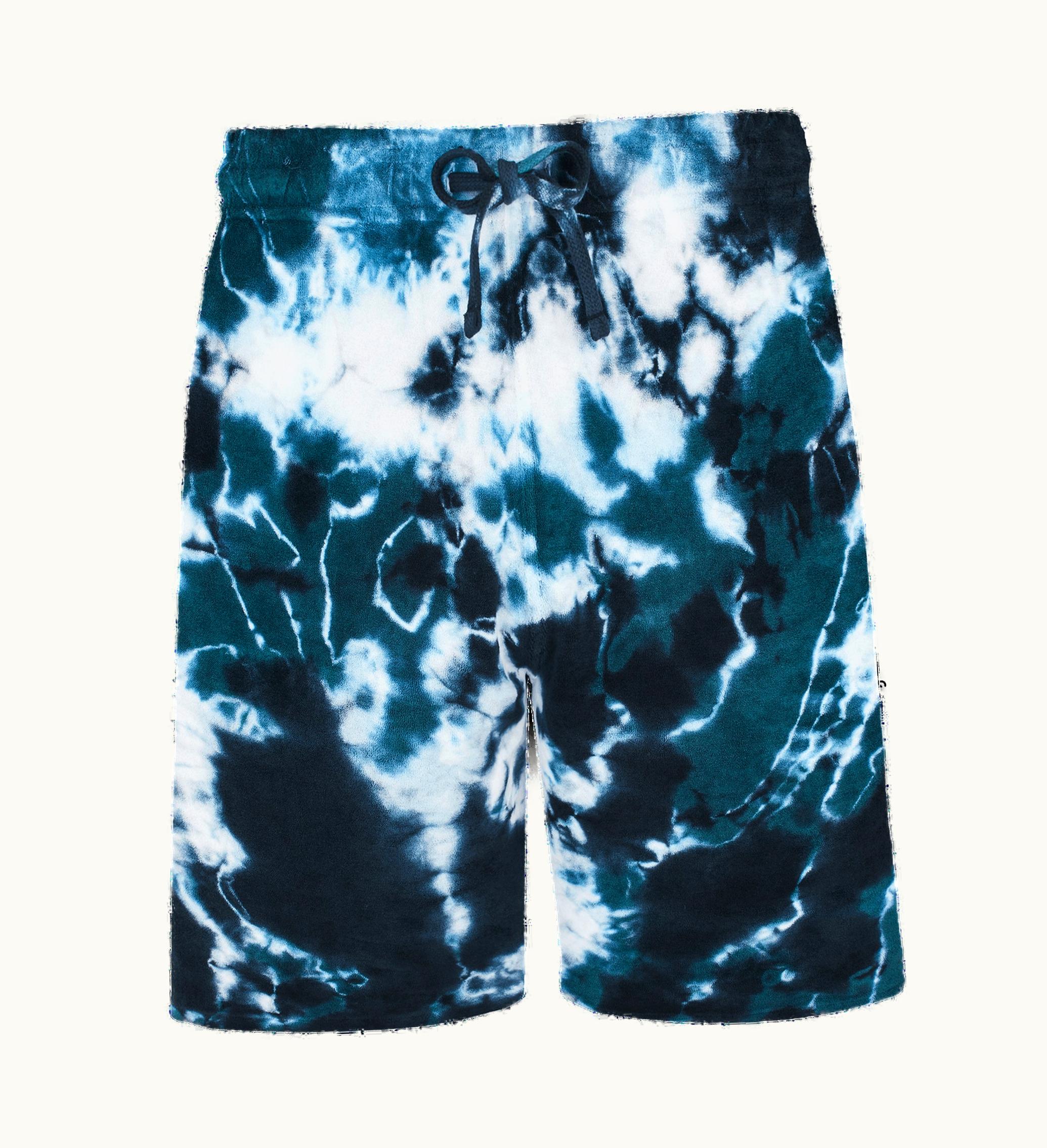 Vilebrequin Vilebrequin Men Terry Bermuda Shorts Rough Ocean Tie & Dye