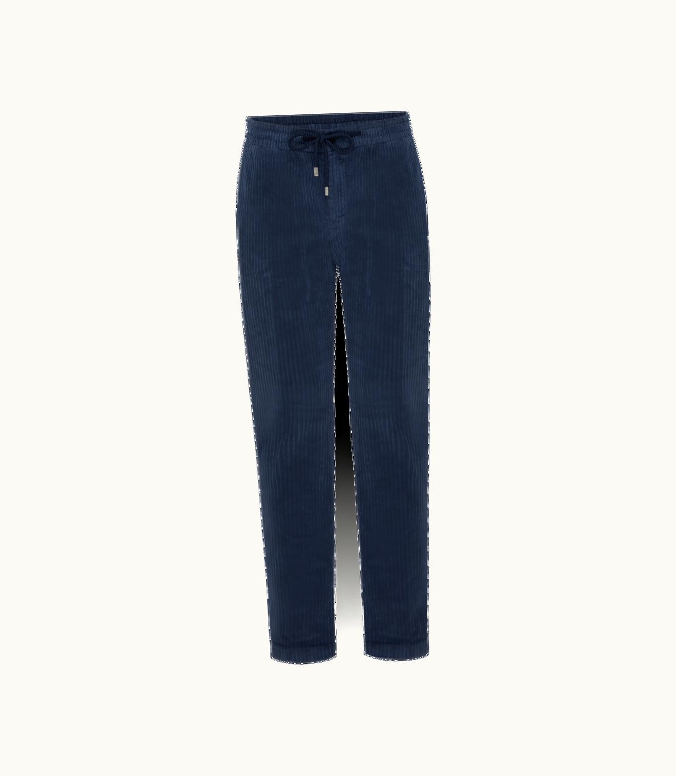 Vilebrequin Vilebrequin Men Large Lines Corduroy Jogger Pants Vintage Navy / Blue