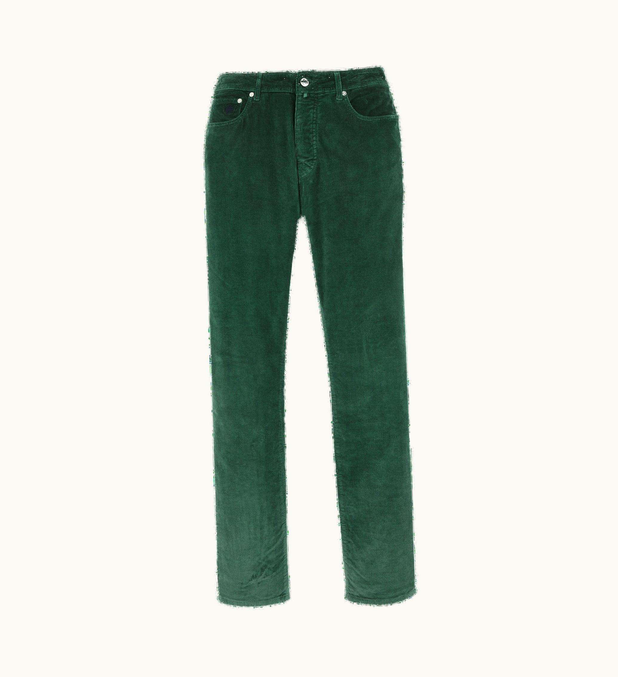 Vilebrequin Vilebrequin Men 5-Pockets Corduroy Pants 1500 Lines Pine / Green