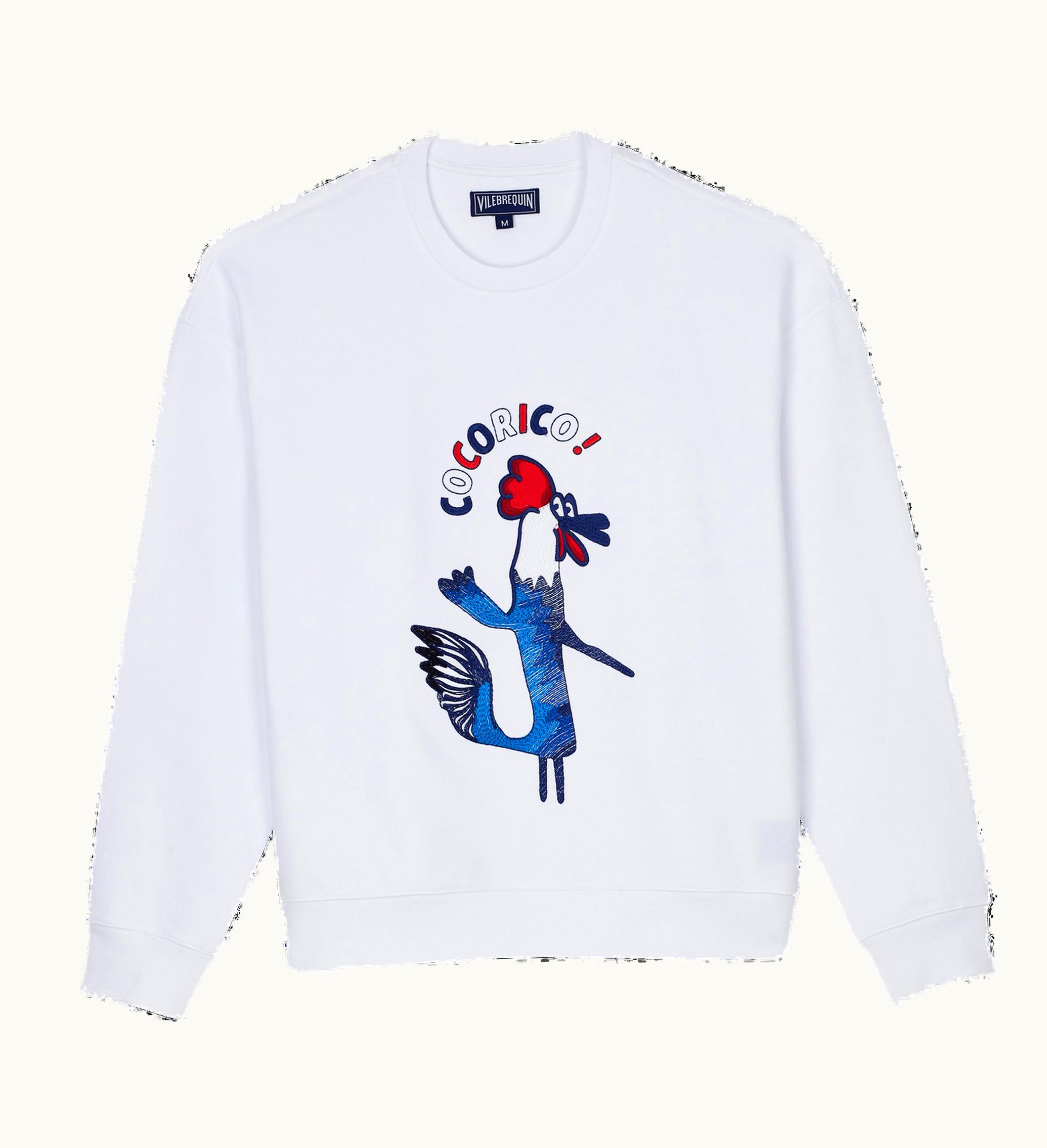 Vilebrequin Vilebrequin Men Cotton Crewneck Sweatshirt Embroidered Cocorico !