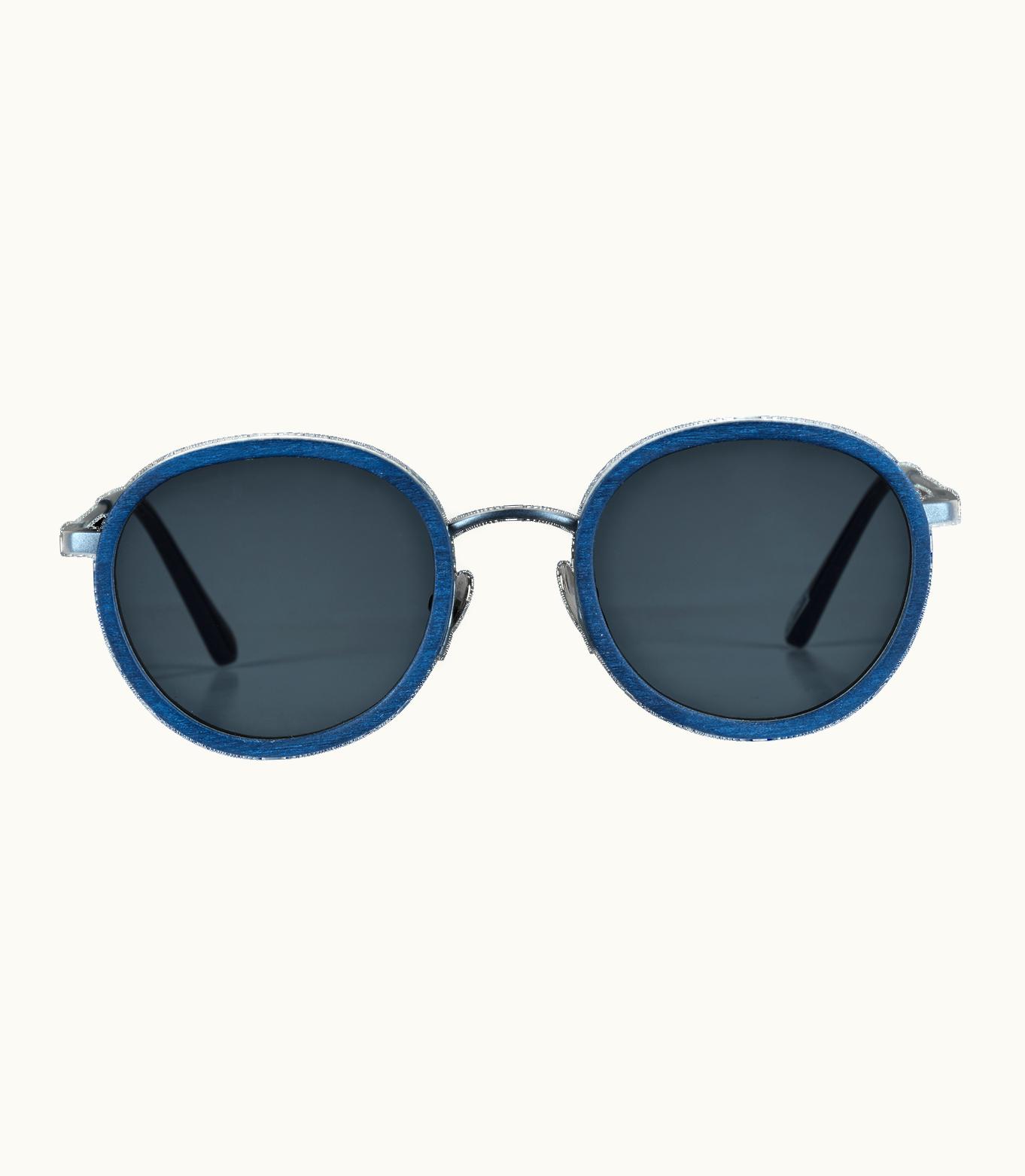 Vilebrequin Vilebrequin White Tulipwood Women And Men Sunglasses - Vbq X Shelter Navy / Blue