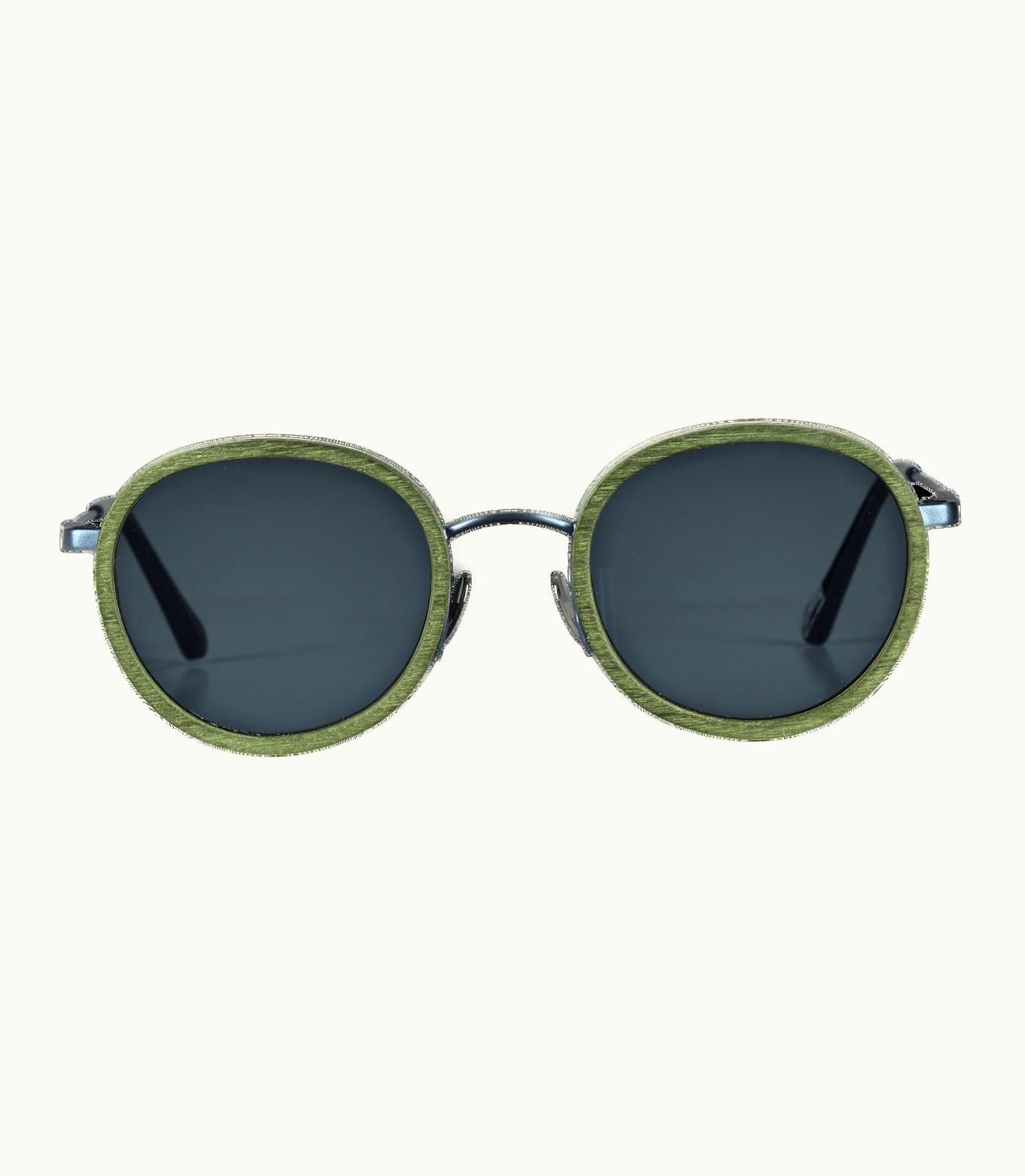 Vilebrequin Vilebrequin White Tulipwood Women And Men Sunglasses - Vbq X Shelter Olivier / Green