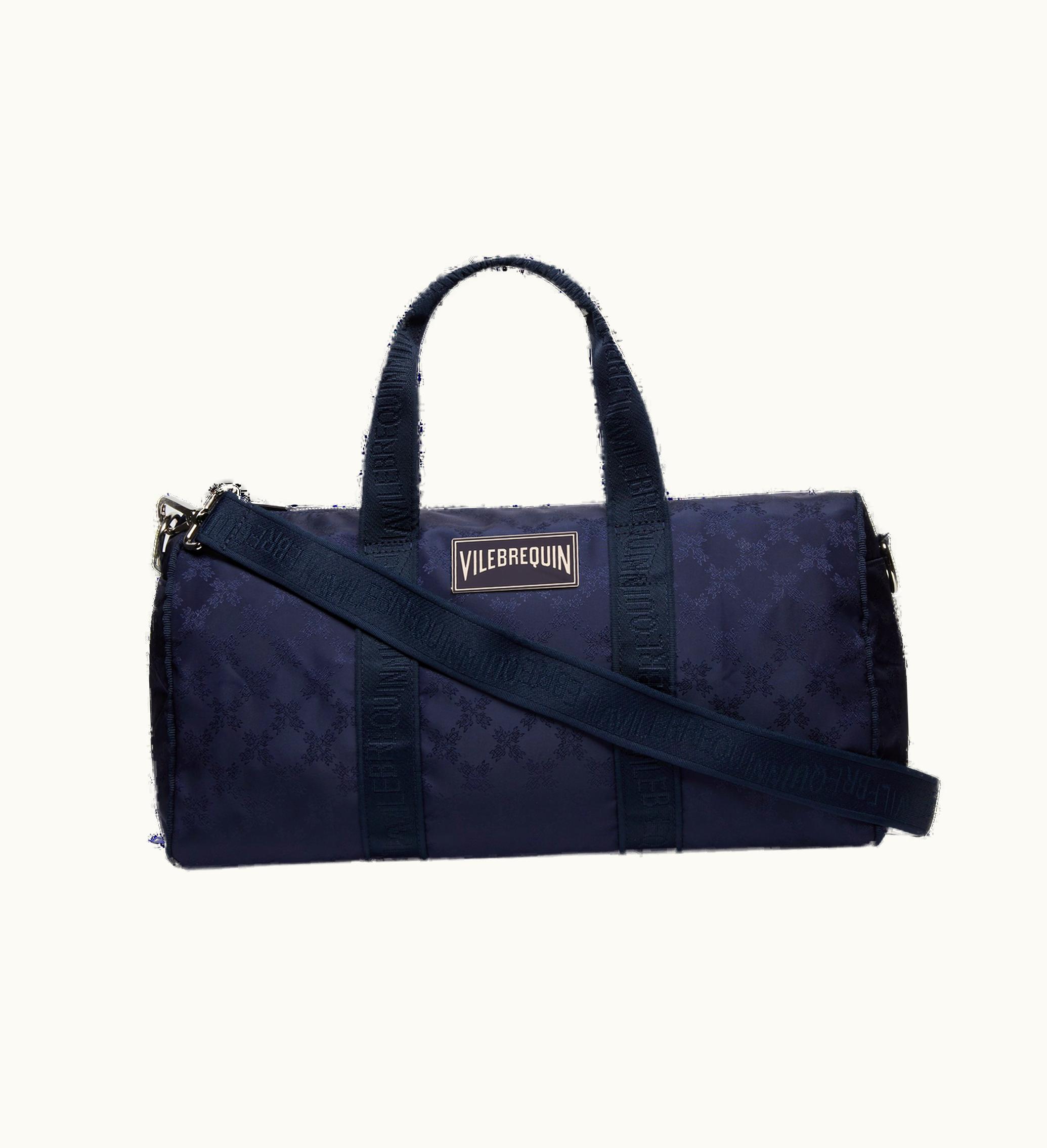 Vilebrequin Vilebrequin Unisex Travel 48h Bag Turtle Dance Jacquard