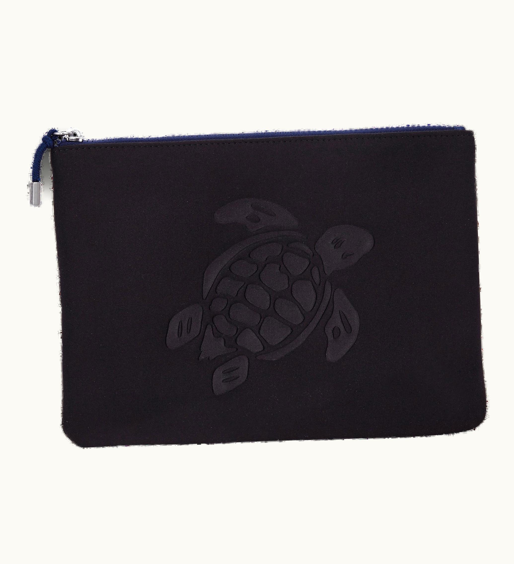 Vilebrequin Vilebrequin Zipped Turtle Beach Pouch Neoprene Black / Black