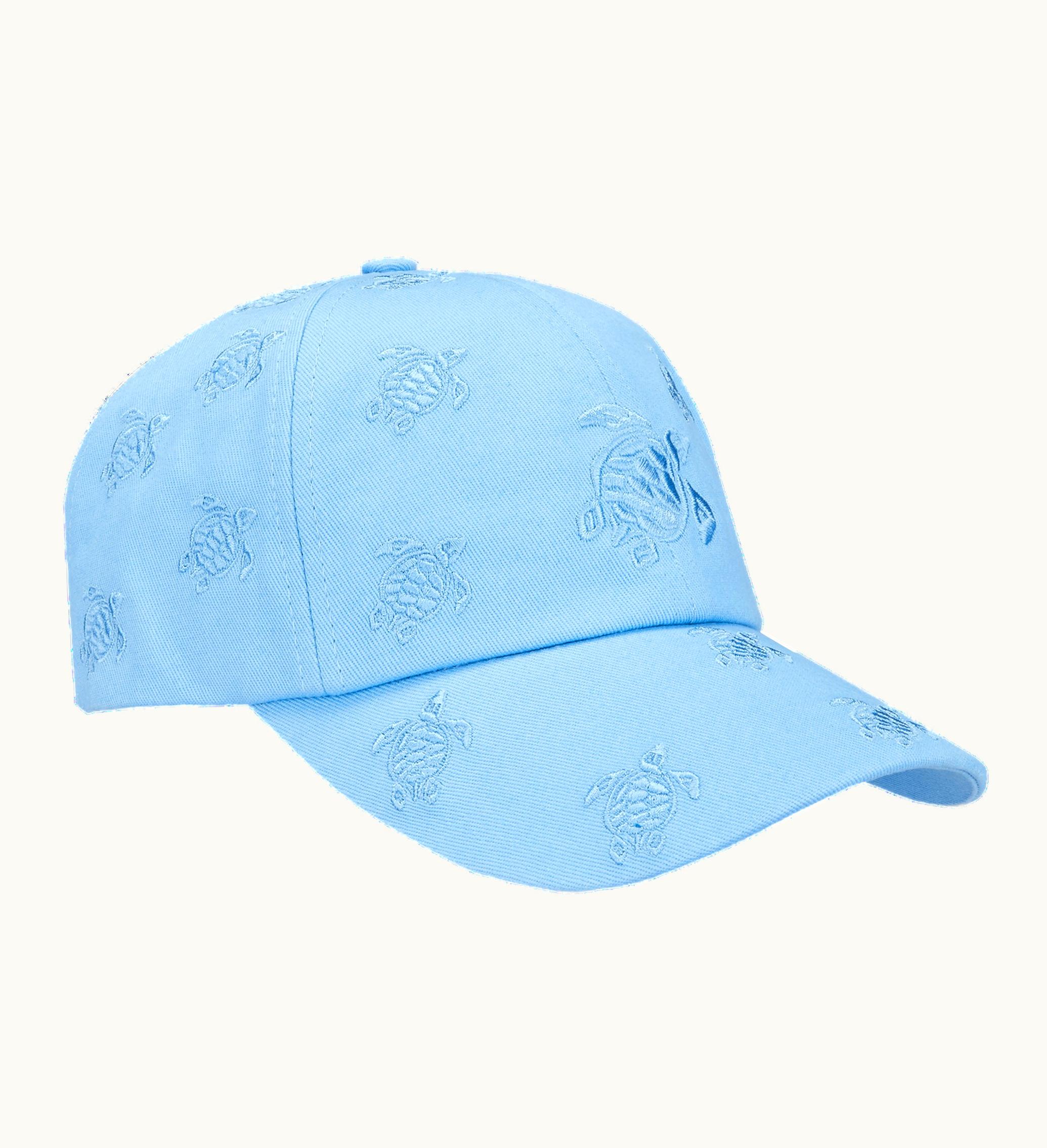 Vilebrequin Vilebrequin Embroidered Cap Turtles All Over Sky Blue / Blue