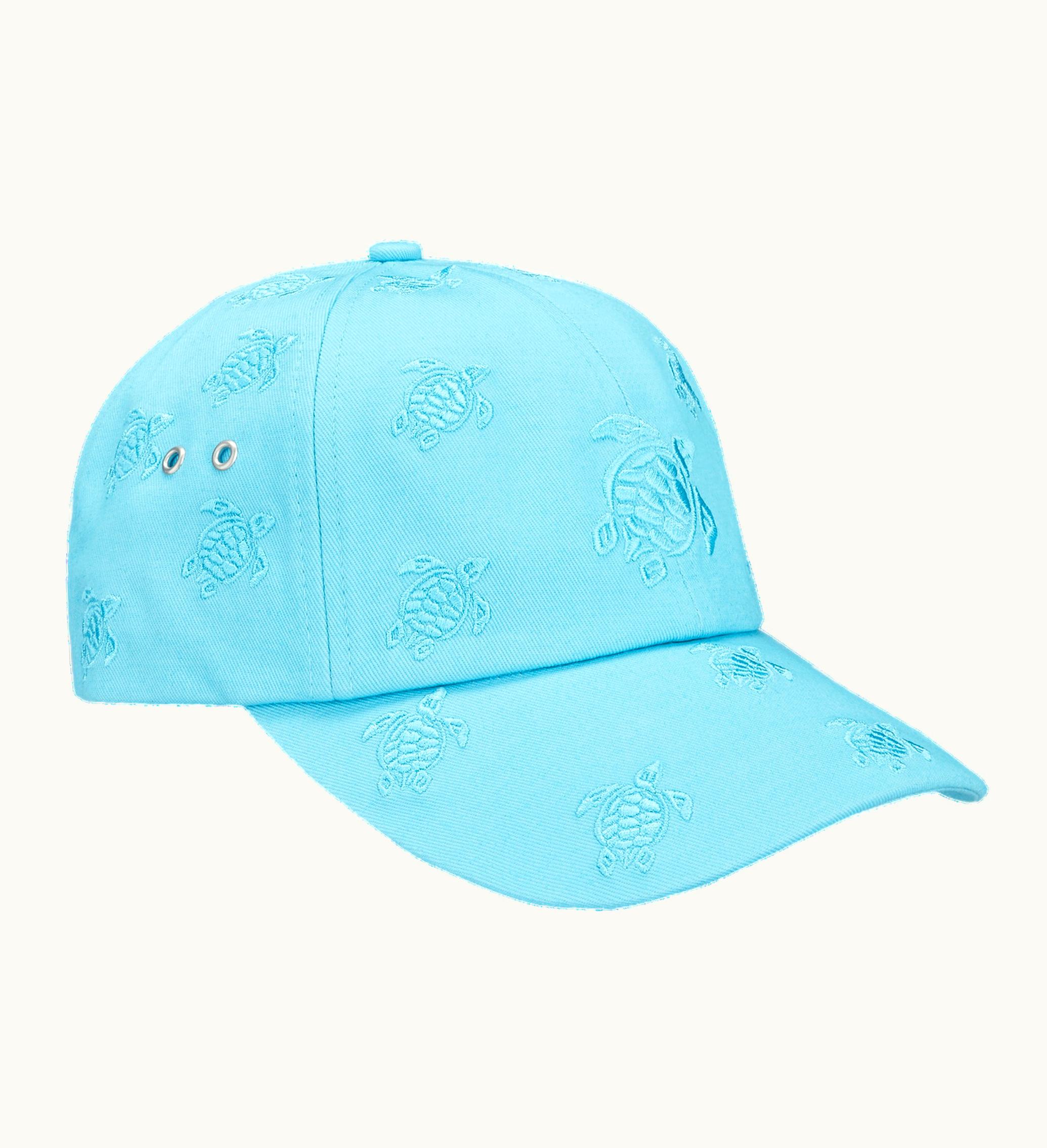 Vilebrequin Vilebrequin Embroidered Cap Turtles All Over Azure / Blue