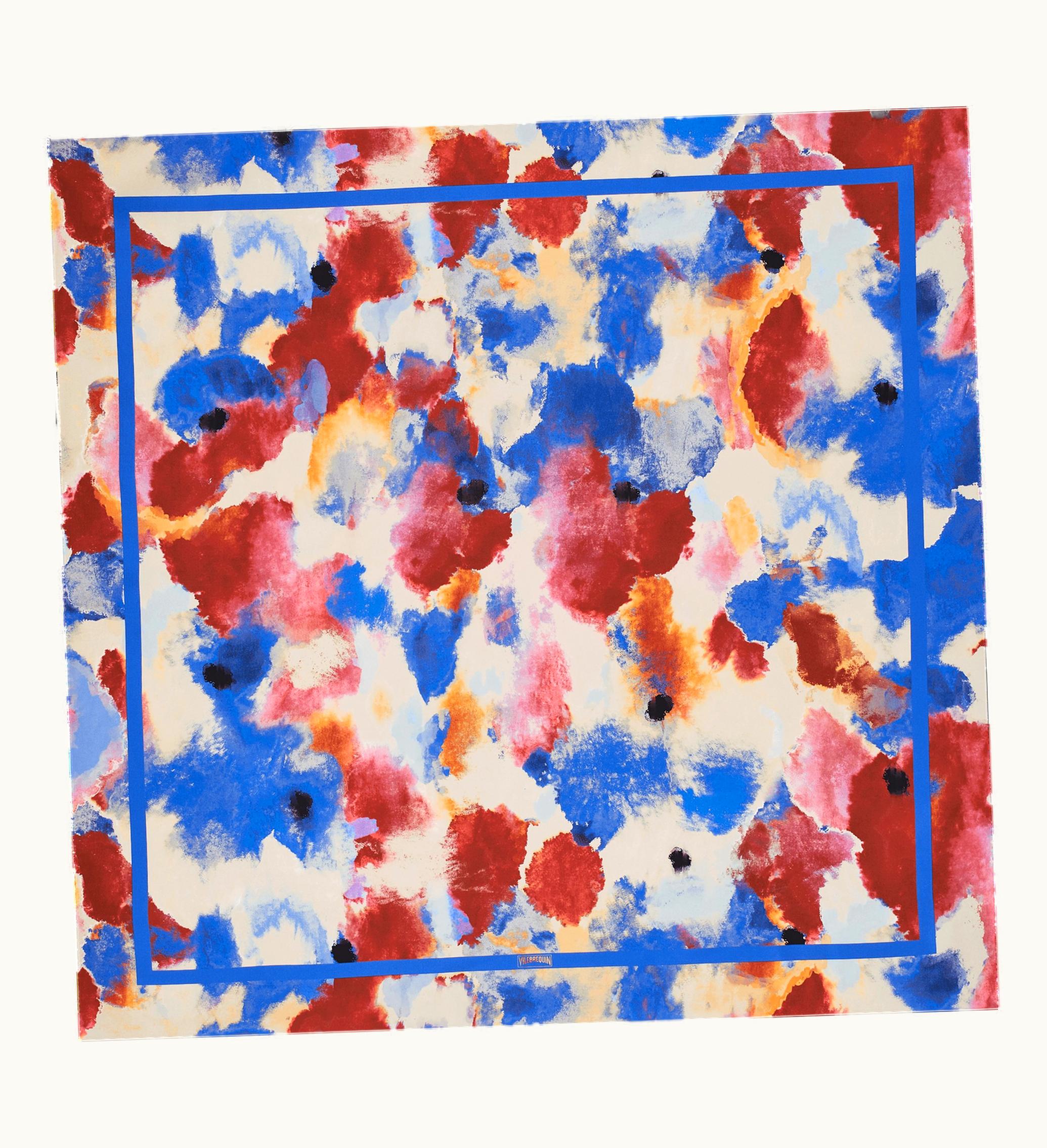 Vilebrequin Vilebrequin Unisex Silk Scarf Flowers In The Sky