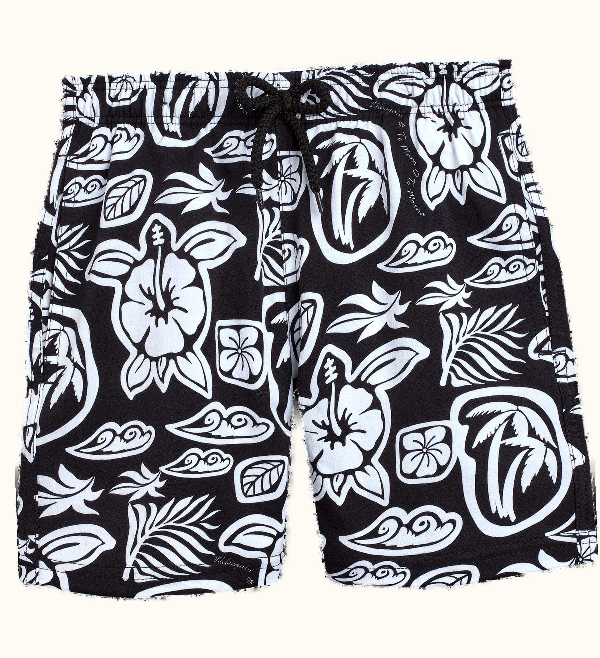 Vilebrequin Vilebrequin Boys Stretch Swim Shorts Tahiti Turtles