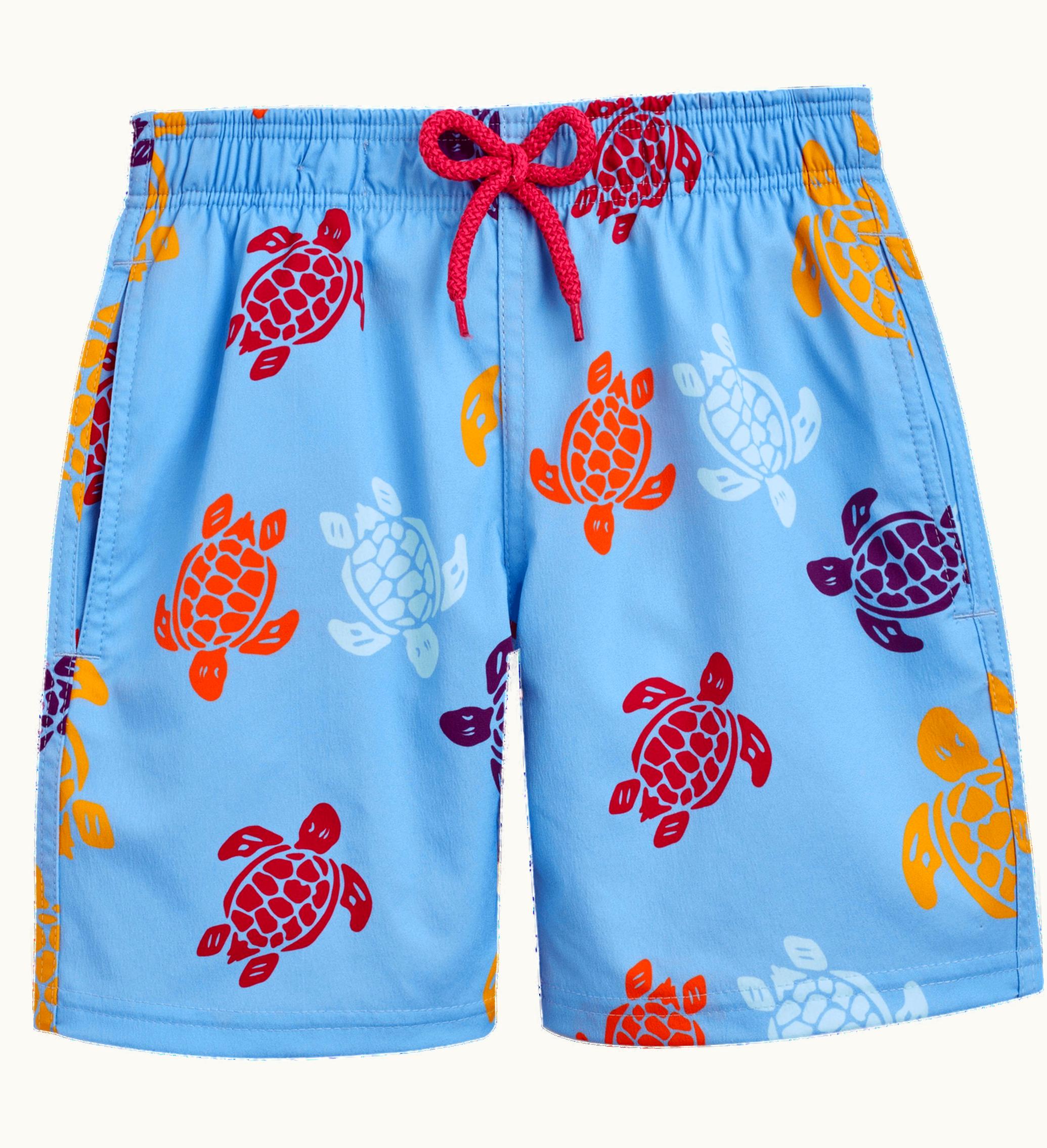 Vilebrequin Vilebrequin Boys Stretch Swim Shorts Tortues Multicolores