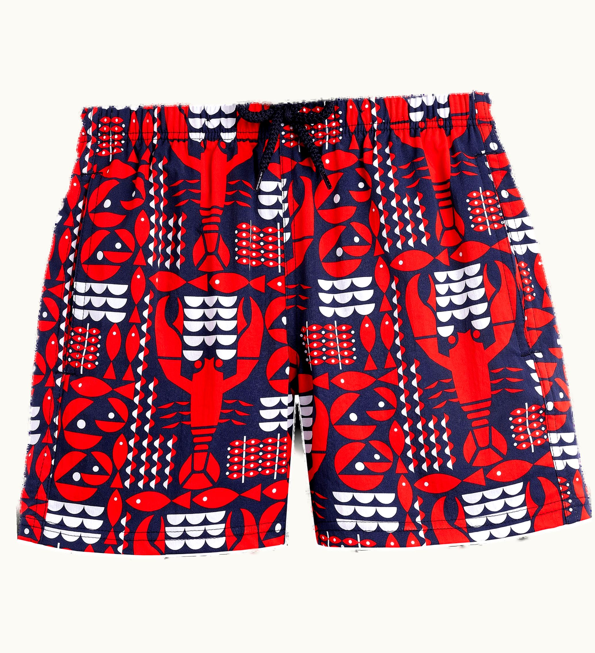 Vilebrequin Vilebrequin Boys Stretch Swim Shorts Graphic Lobsters