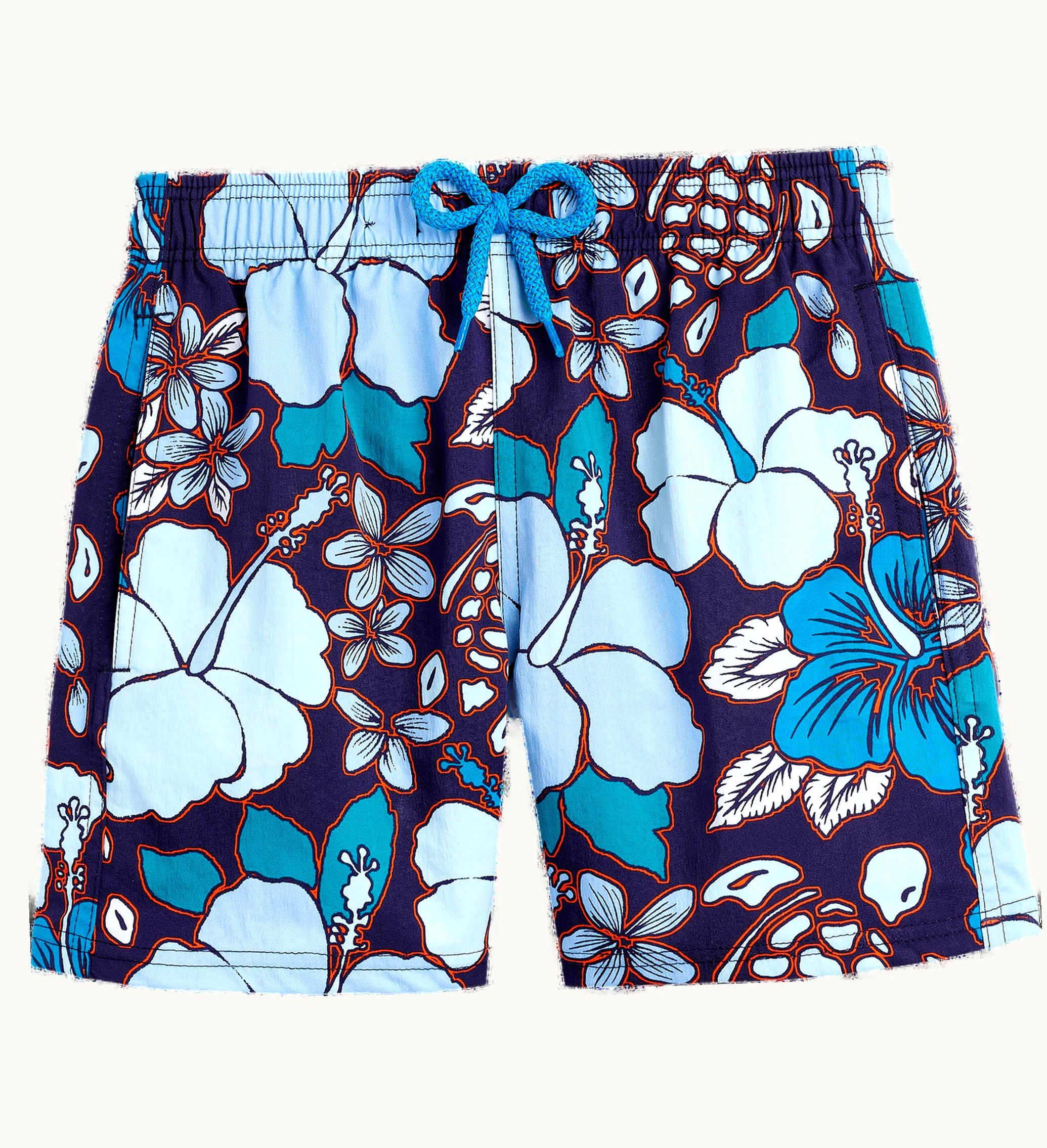 Vilebrequin Vilebrequin Boys Stretch Swim Shorts Tropical Turtles