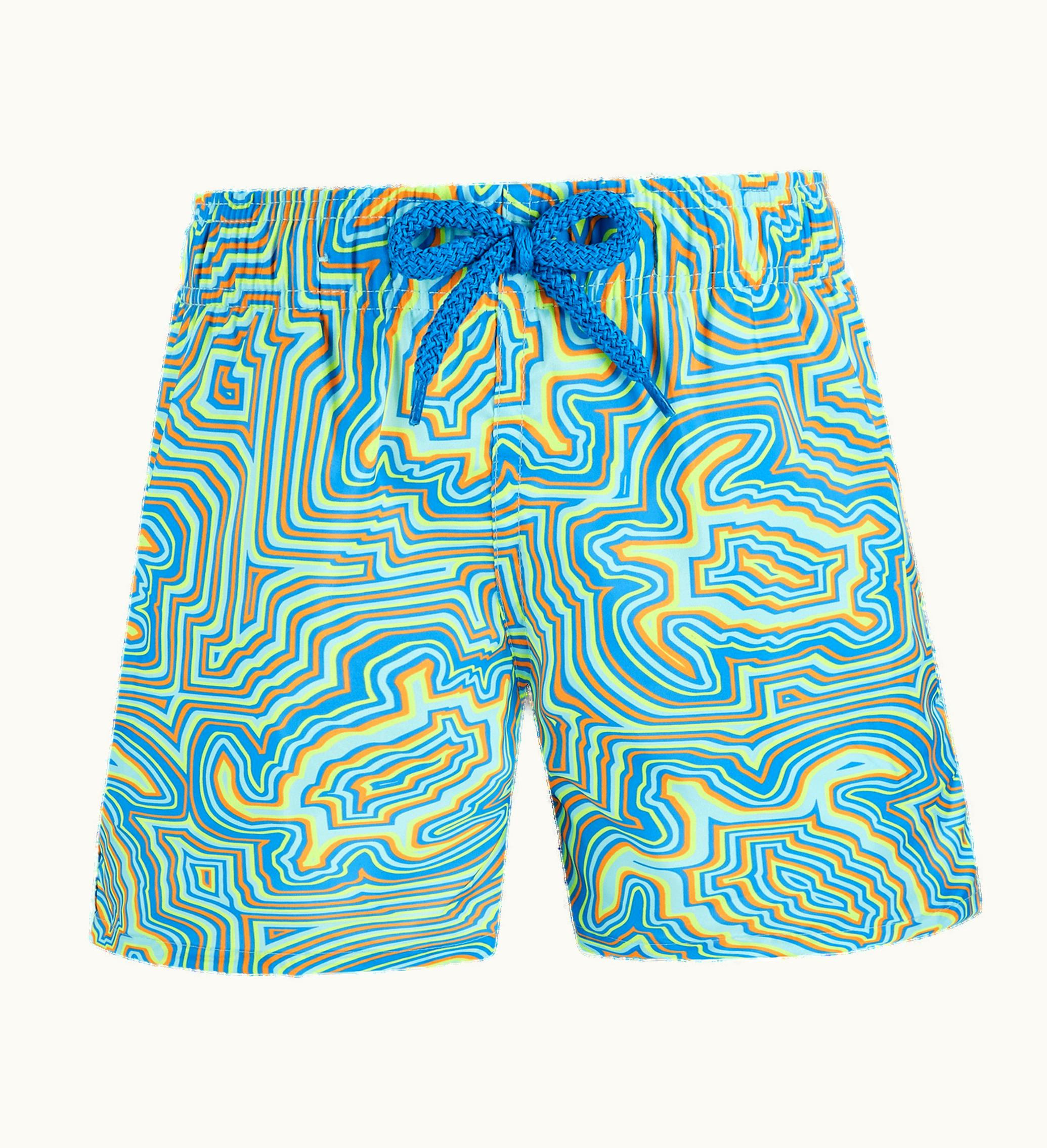 Vilebrequin Vilebrequin Boys Swim Shorts Ultra-Light And Packable Tortues Hypnotiques
